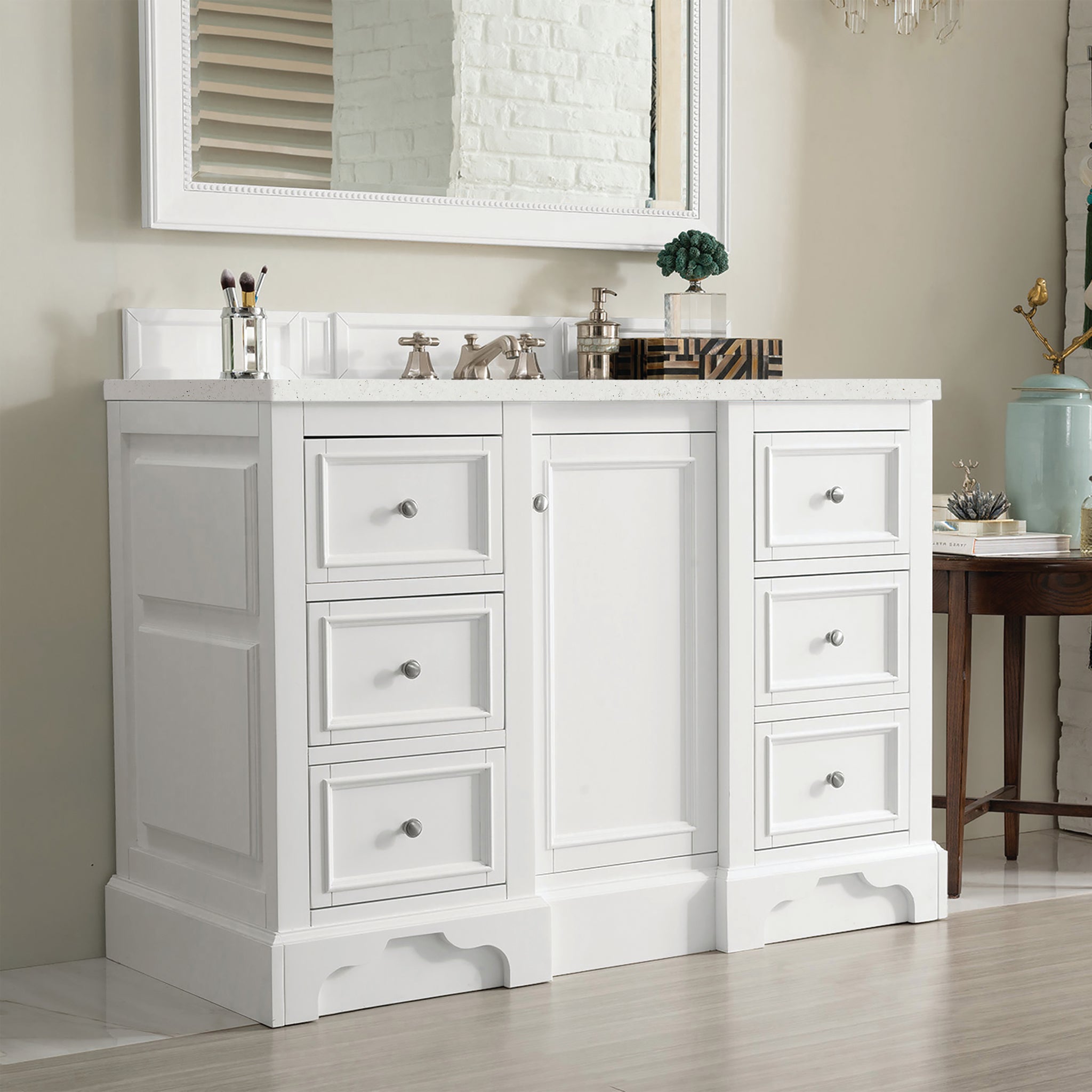 James Martin De Soto 48" Single Bathroom Vanity, Bright White, view 24