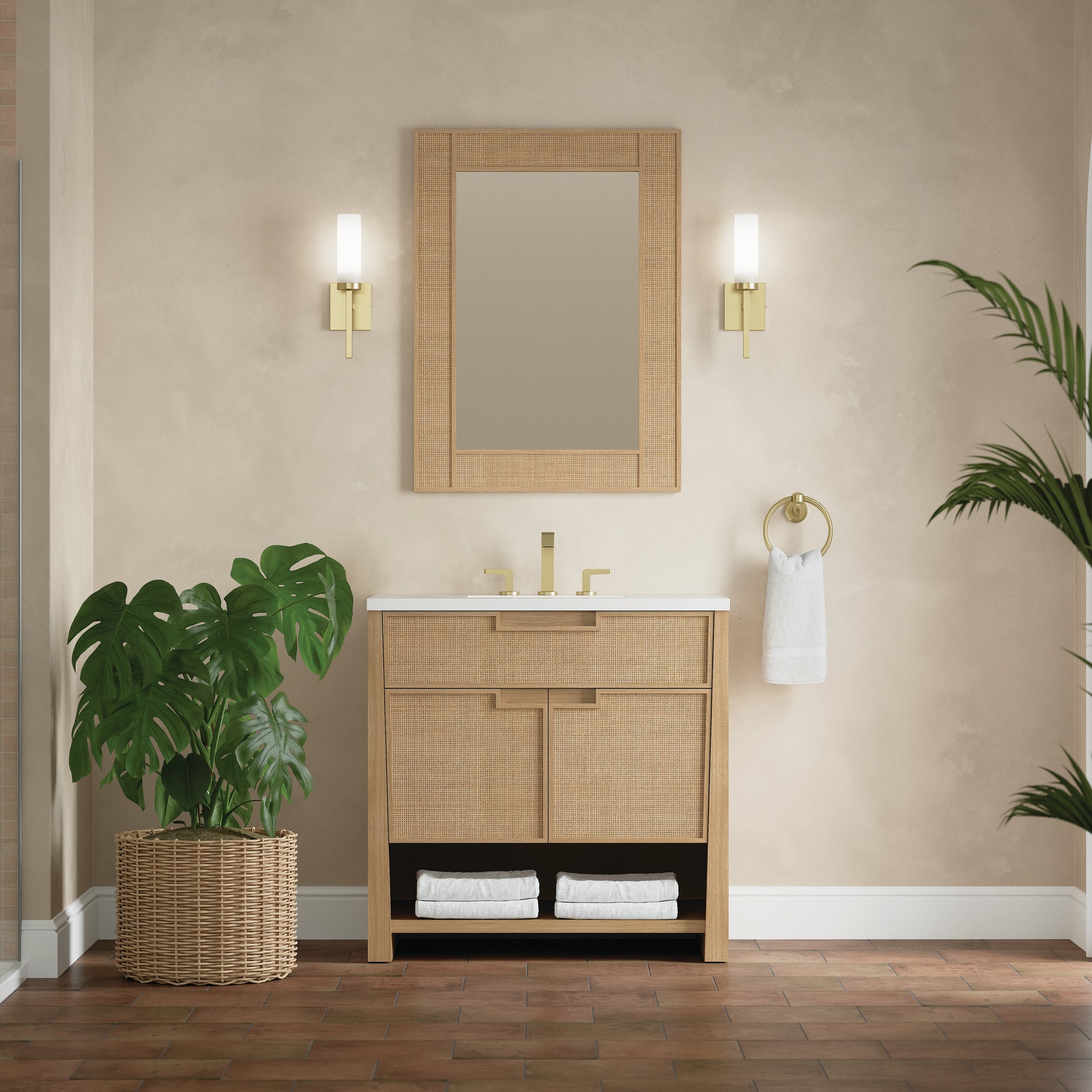 James Martin Solene 36" Single Bathroom Vanity, Seaside Oak, view 27