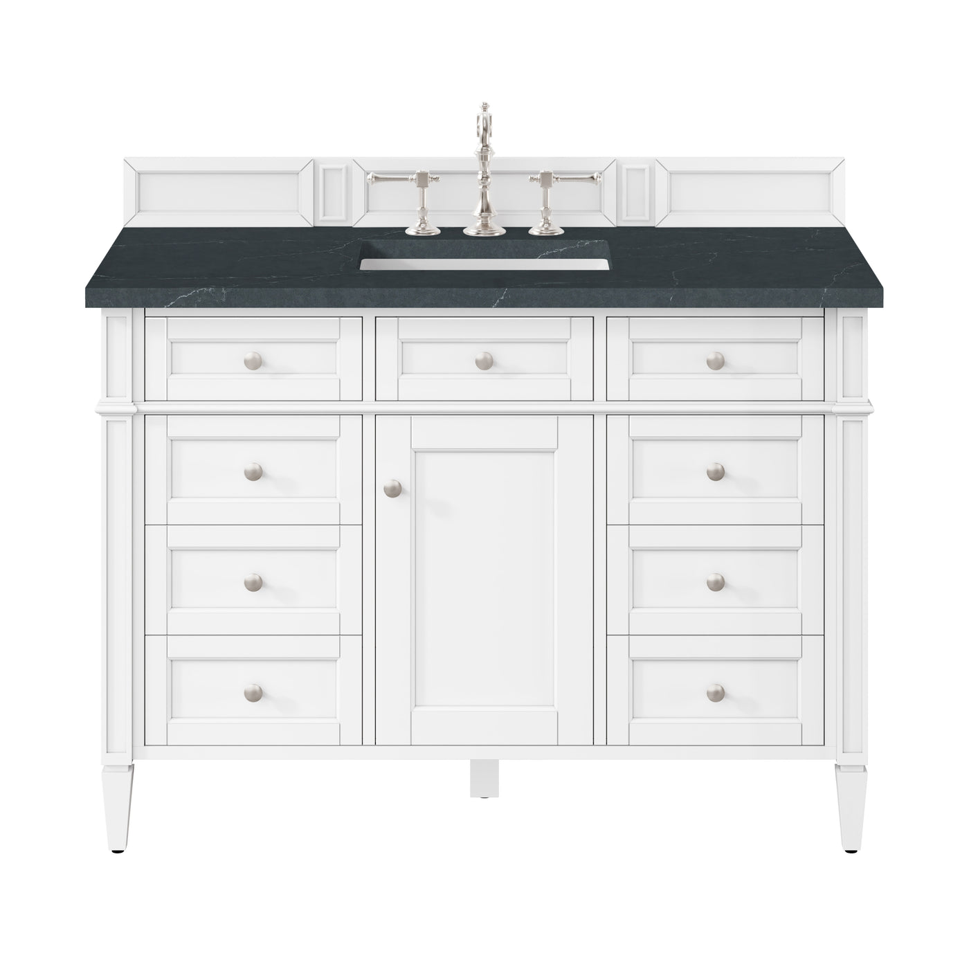 James Martin Brittany 48" Single Bathroom Vanity, Bright White, view 32