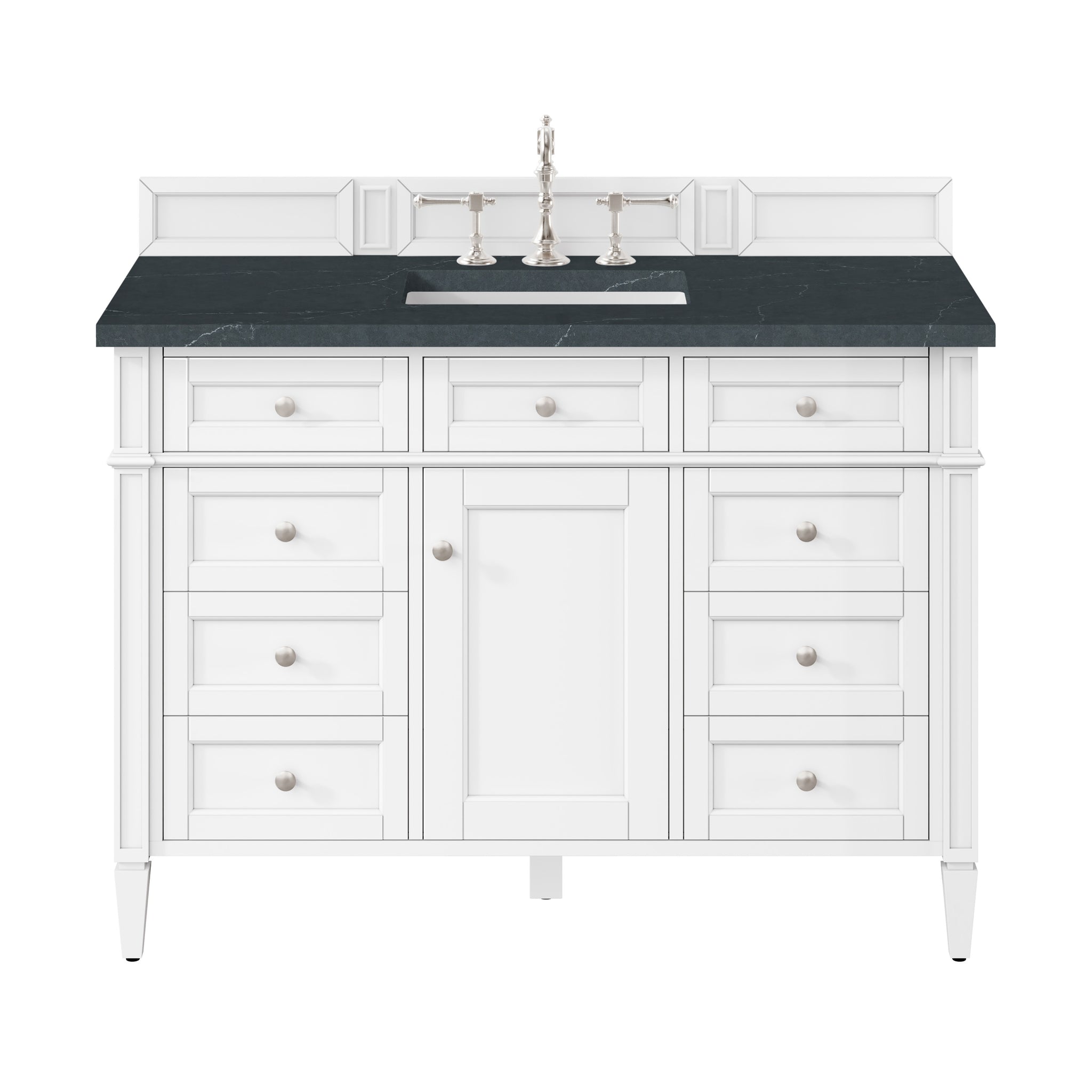 James Martin Brittany 48" Single Bathroom Vanity, Bright White, view 32