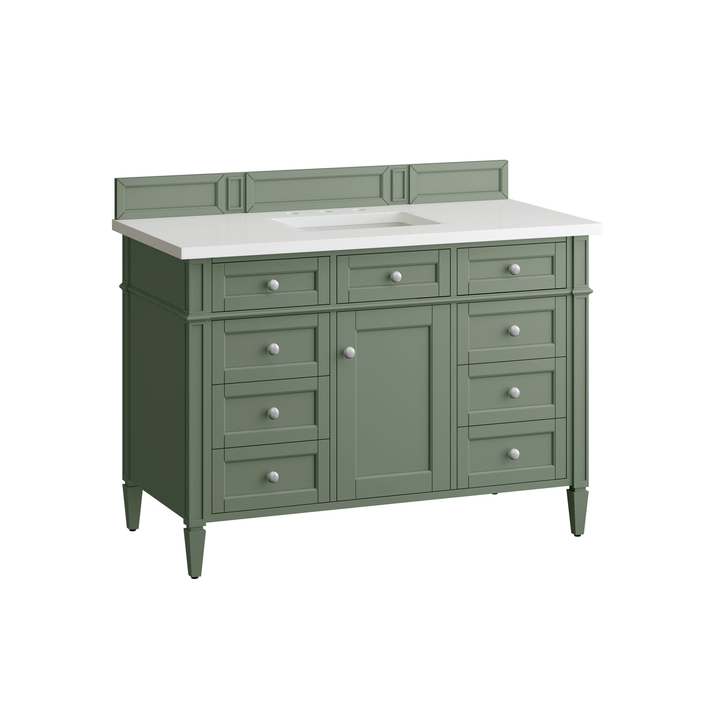 James Martin Brittany 48" Single Bathroom Vanity, Smokey Celadon, view 22