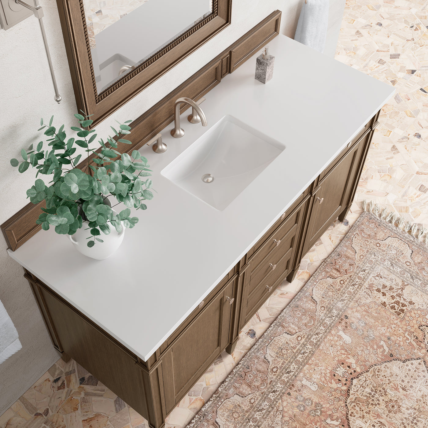 James Martin Brittany 60" Single Bathroom Vanity, Saddle Brown, view 37