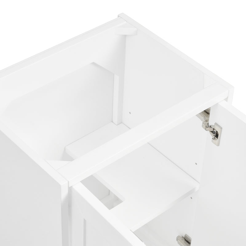 James Martin Chianti 20" Floating Single Vanity Cabinet, Glossy White, view 7