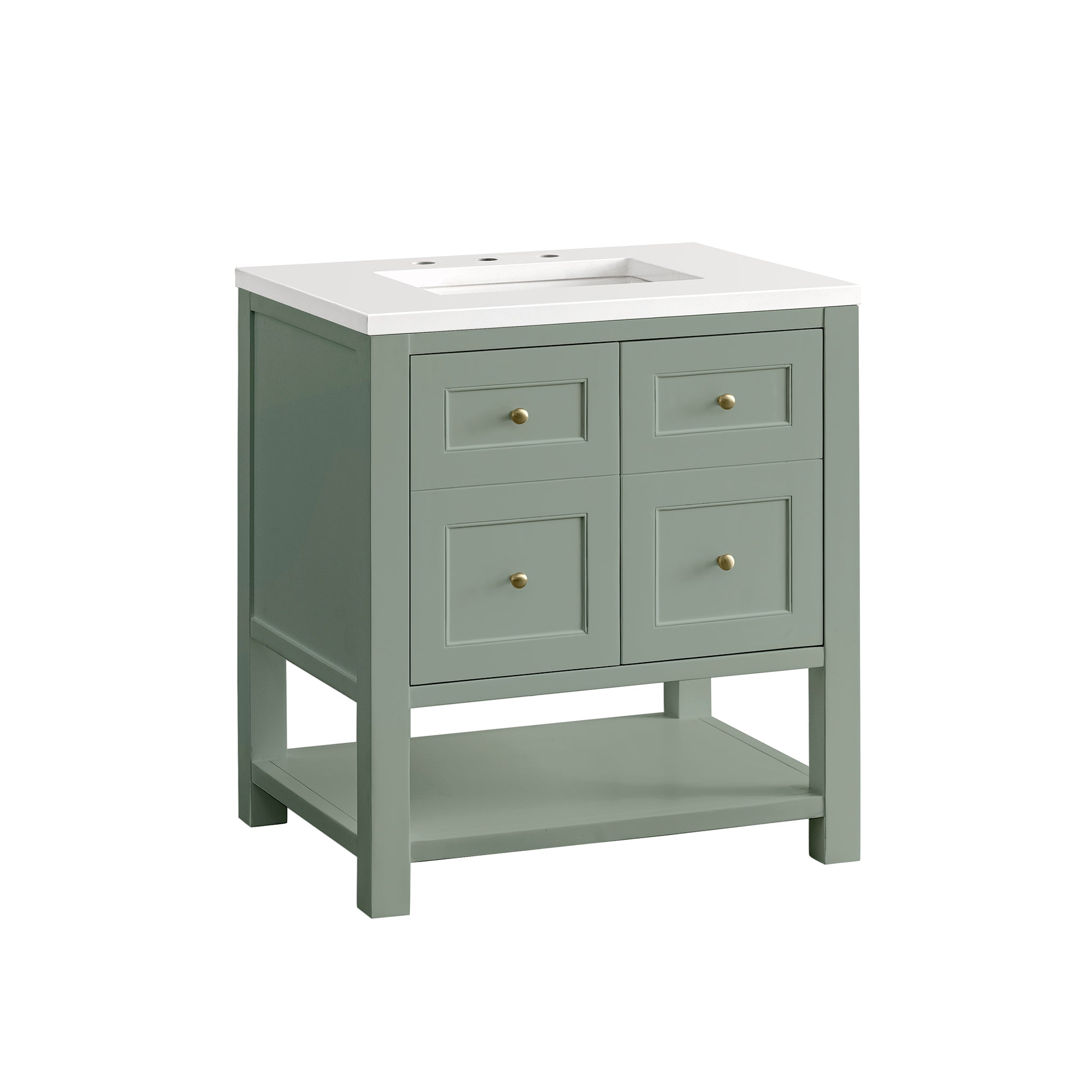 James Martin Breckenridge 30" Single Bathroom Vanity, Smokey Celadon, view 29