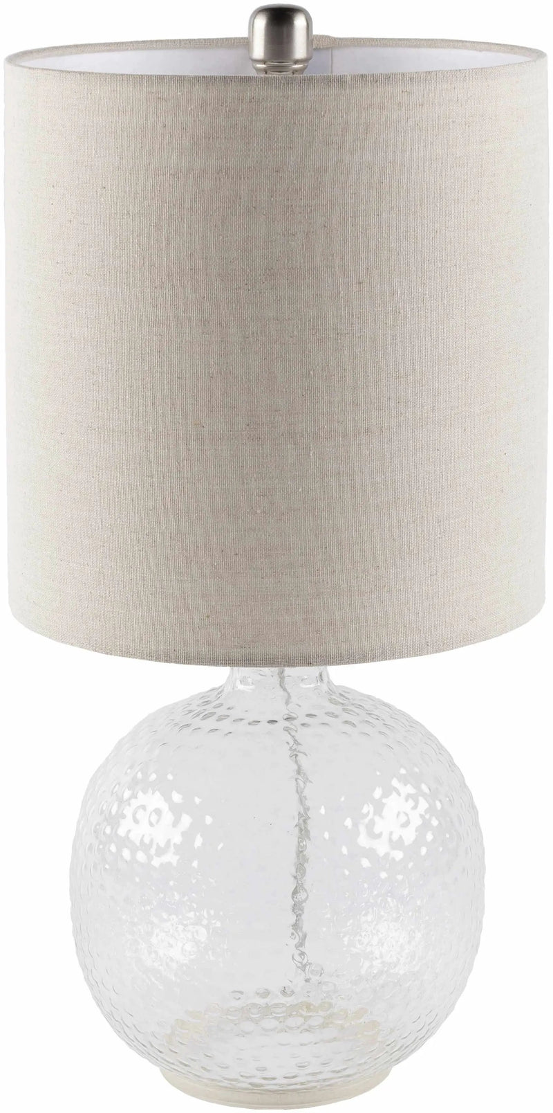 Enetai Glass White Table Lamp by Boutique Rugs