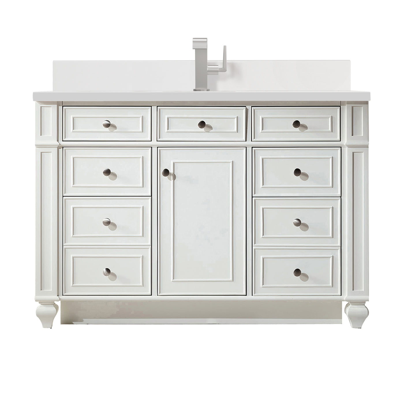 James Martin Bristol 48" Single Bathroom Vanity, Bright White, view 38