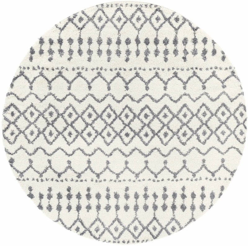 White Gray Navassa Rug - Clearance by Boutique Rugs