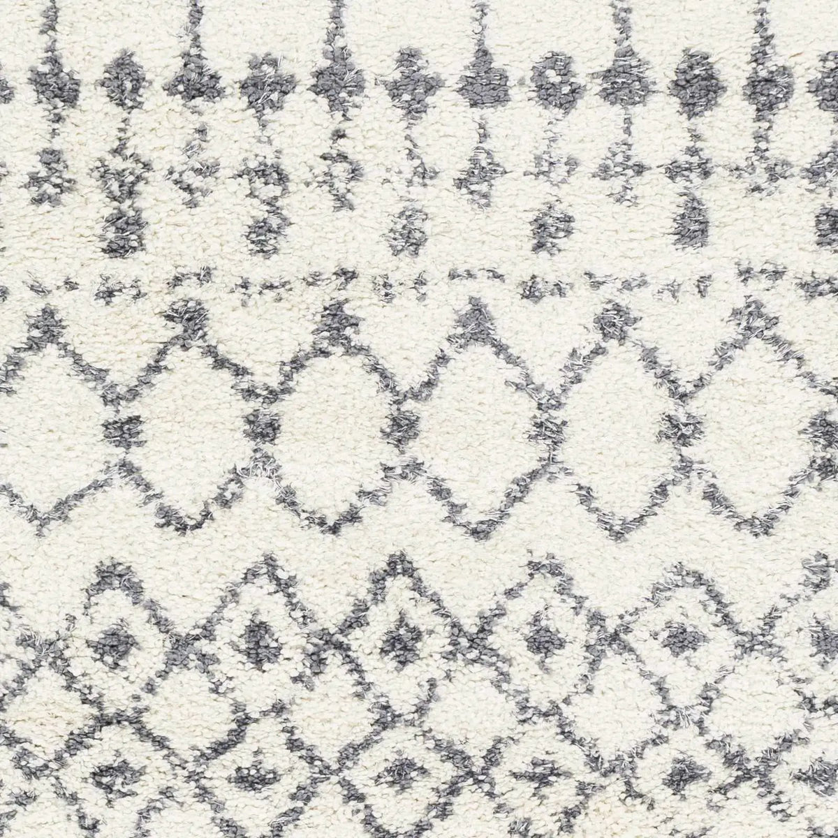 White Gray Navassa Rug - Clearance, sample swatch