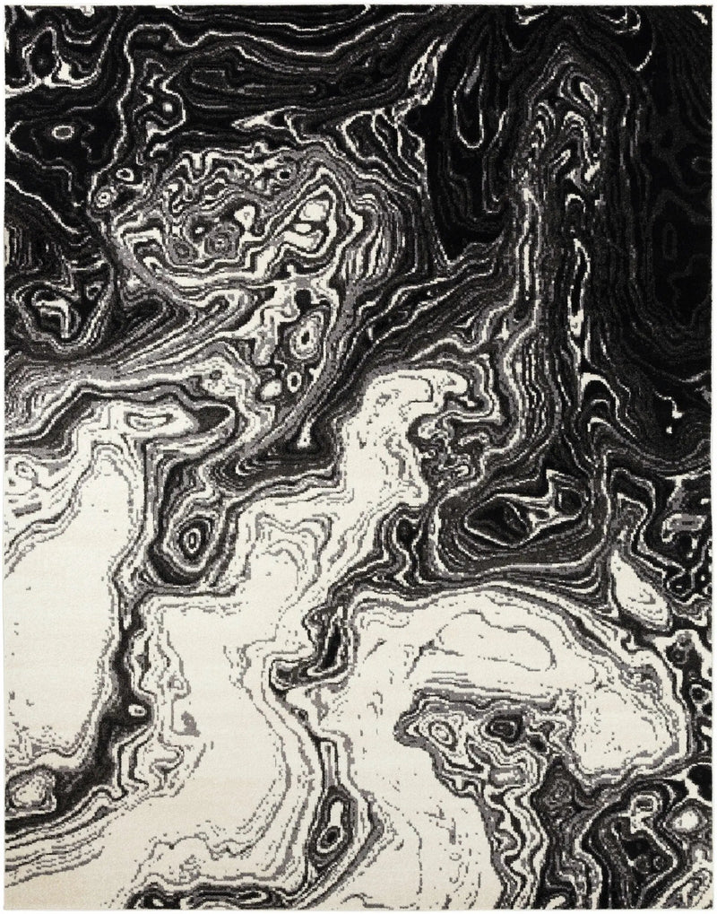 Nuevo Black Marble Carpet - Clearance by Boutique Rugs