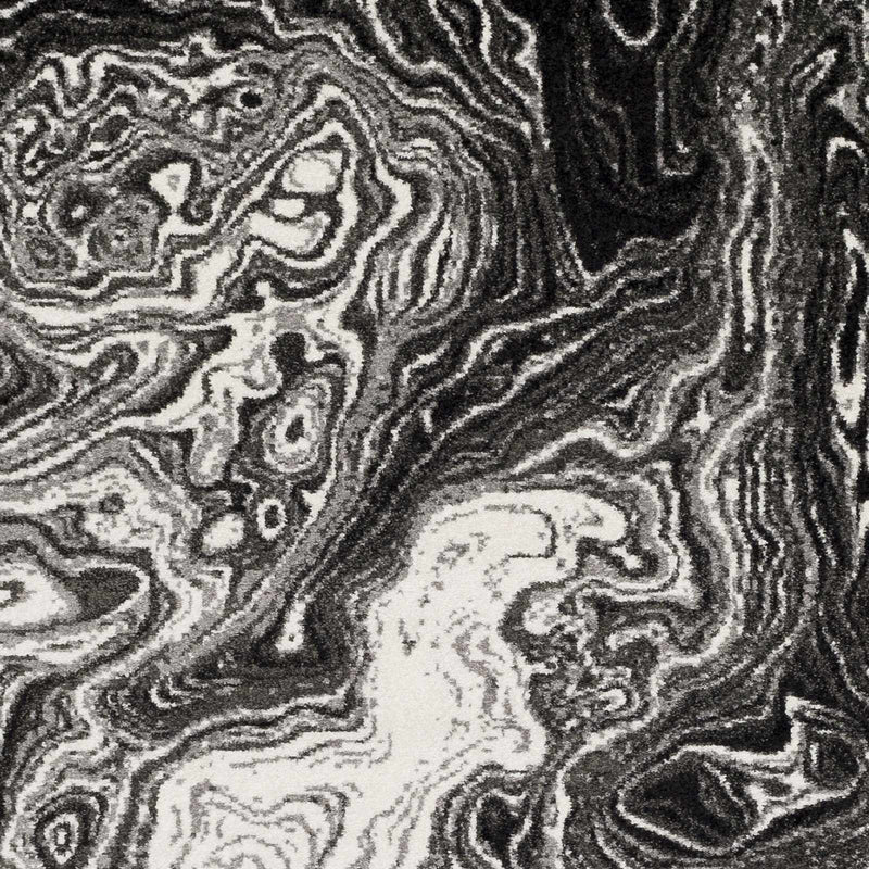 Nuevo Black Marble Carpet - Clearance by Boutique Rugs