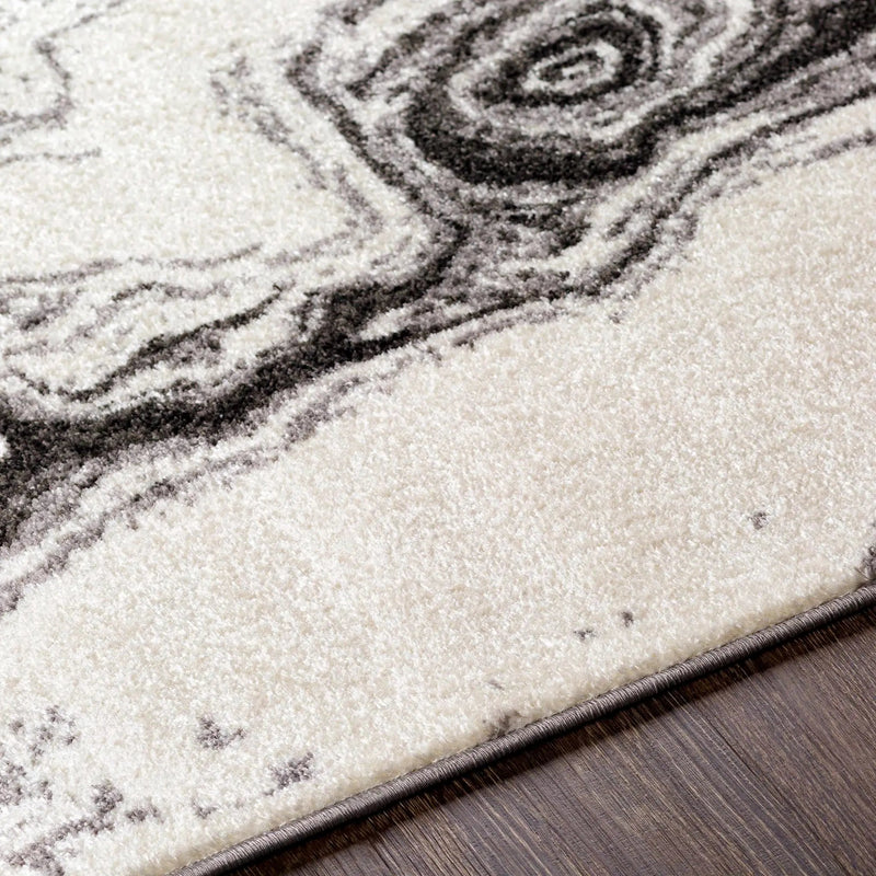 Nuevo Black Marble Carpet - Clearance by Boutique Rugs