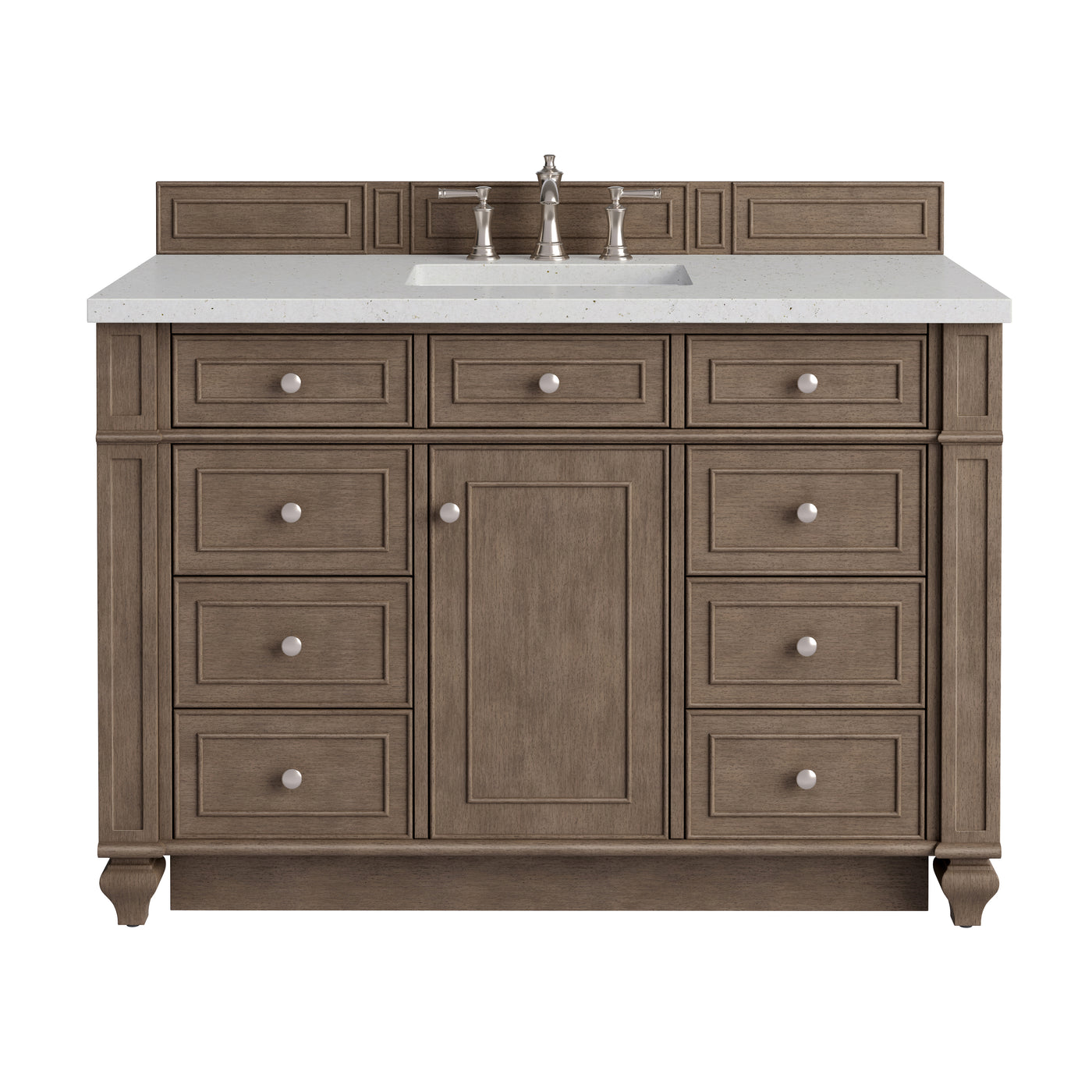 James Martin Bristol 48" Single Bathroom Vanity, Whitewashed Walnut, view 25