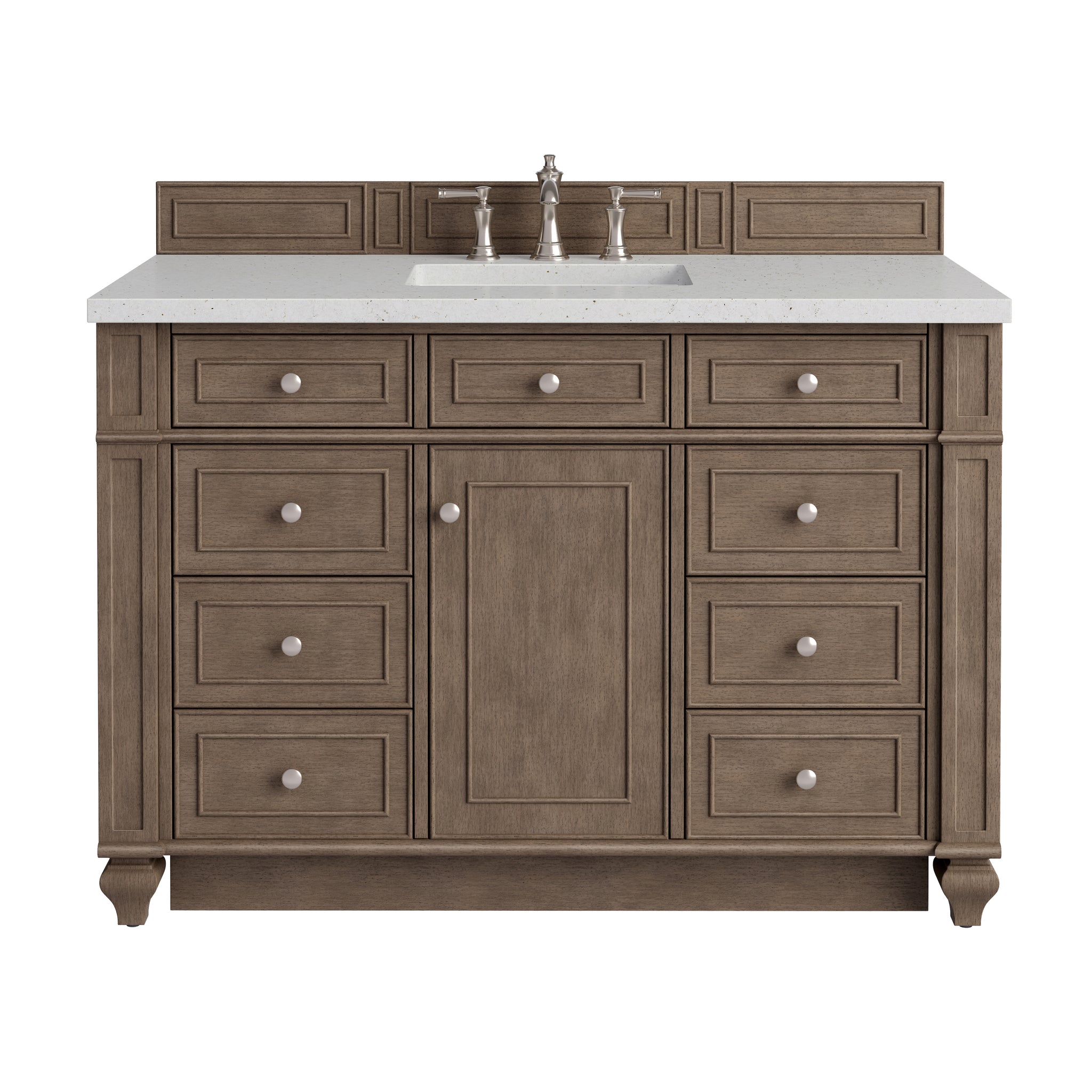 James Martin Bristol 48" Single Bathroom Vanity, Whitewashed Walnut, view 25