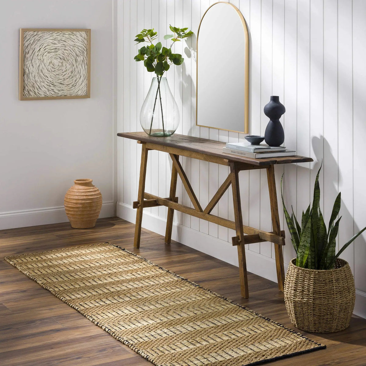 Beige Numurkah Braided Jute Area Rug - Clearance, installed in a room 2