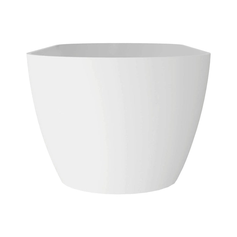 Nuvia 59-Inch Luxury Solid Surface Matte White Freestanding Soaking Tub (SAK95320) by SAKSBY WHOLESALE