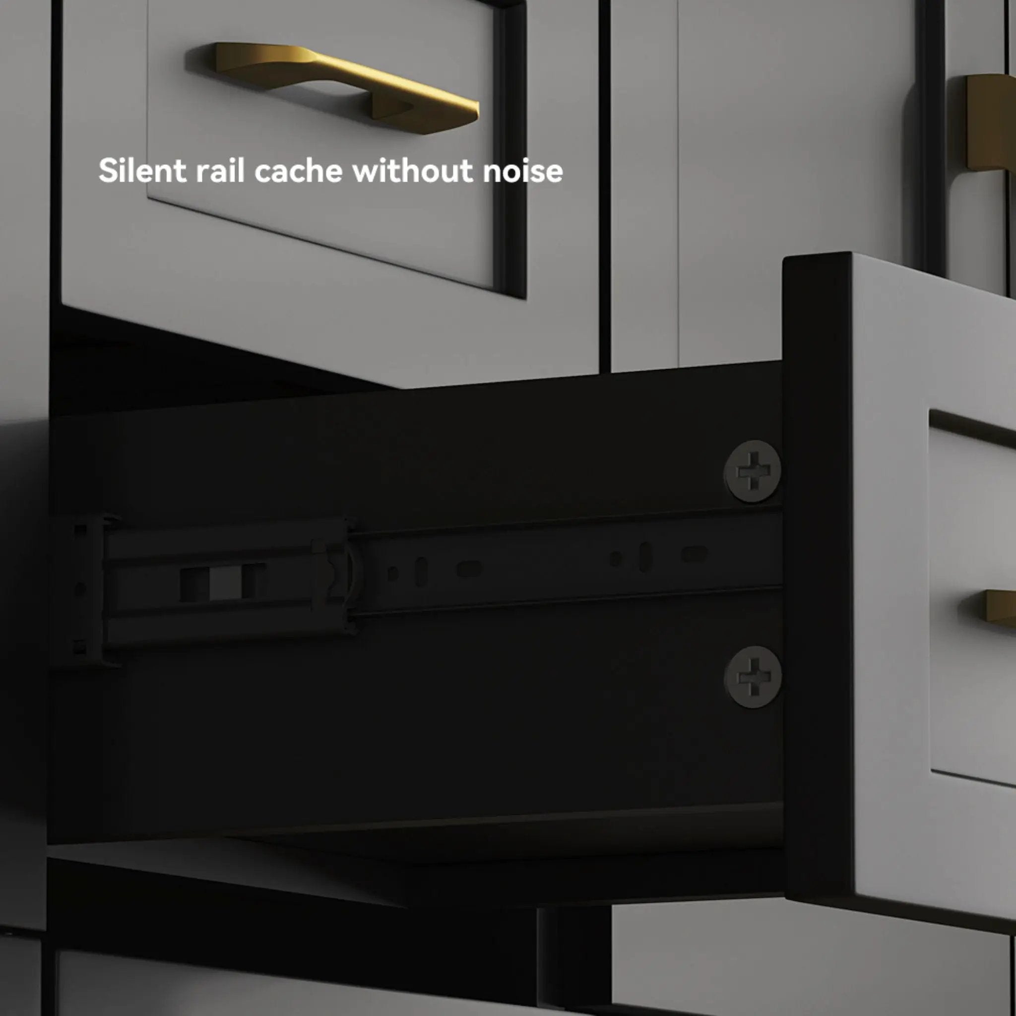 Nuvia 60-Inch Black Bathroom Vanity With Soft Close Doors And Drawers Storage (SAK86210) by SAKSBY WHOLESALE