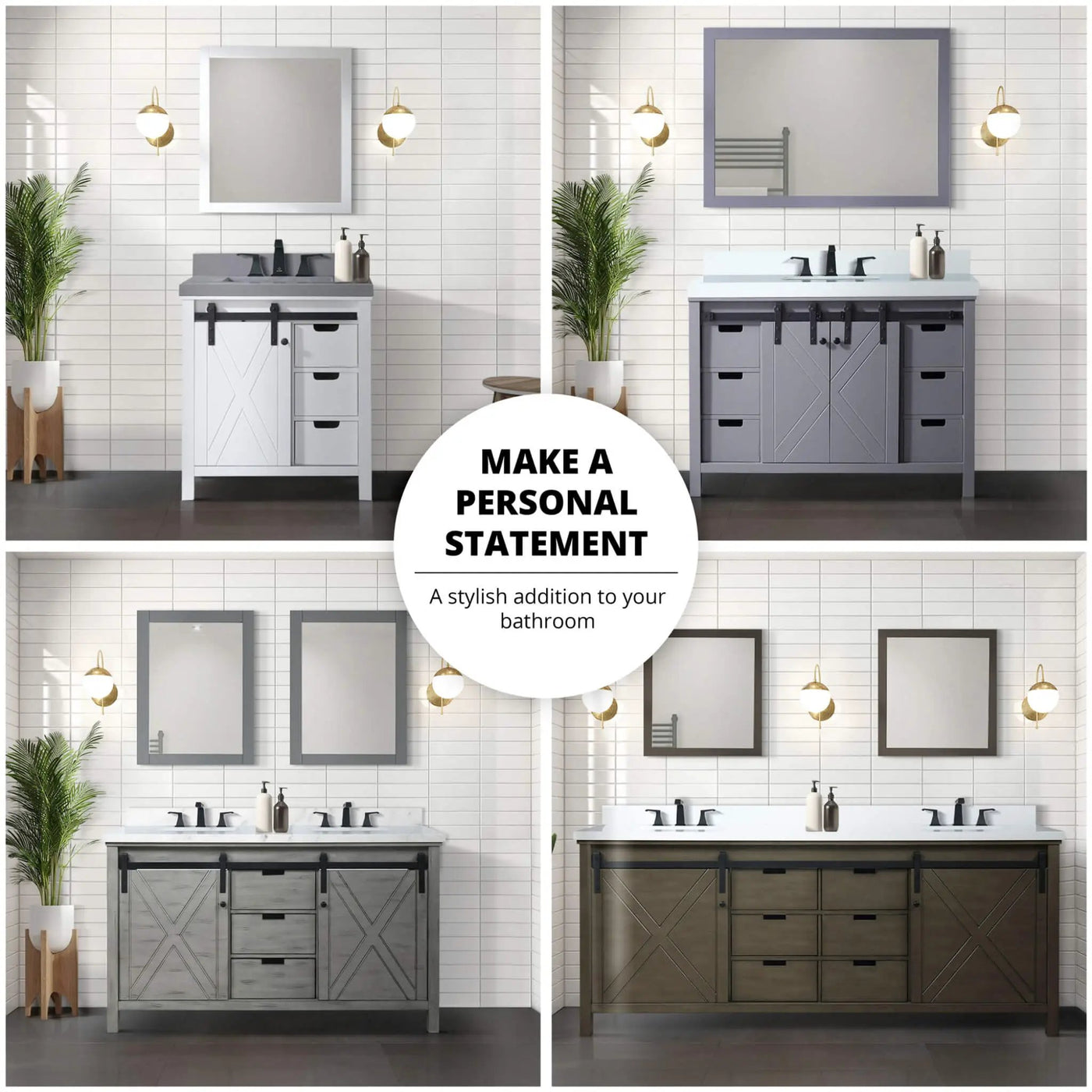 Nuvia 80-Inch Fully Assembled Double Bath Vanity With Soft Close Cabinets [No Countertop] (SAK53904) by SAKSBY WHOLESALE
