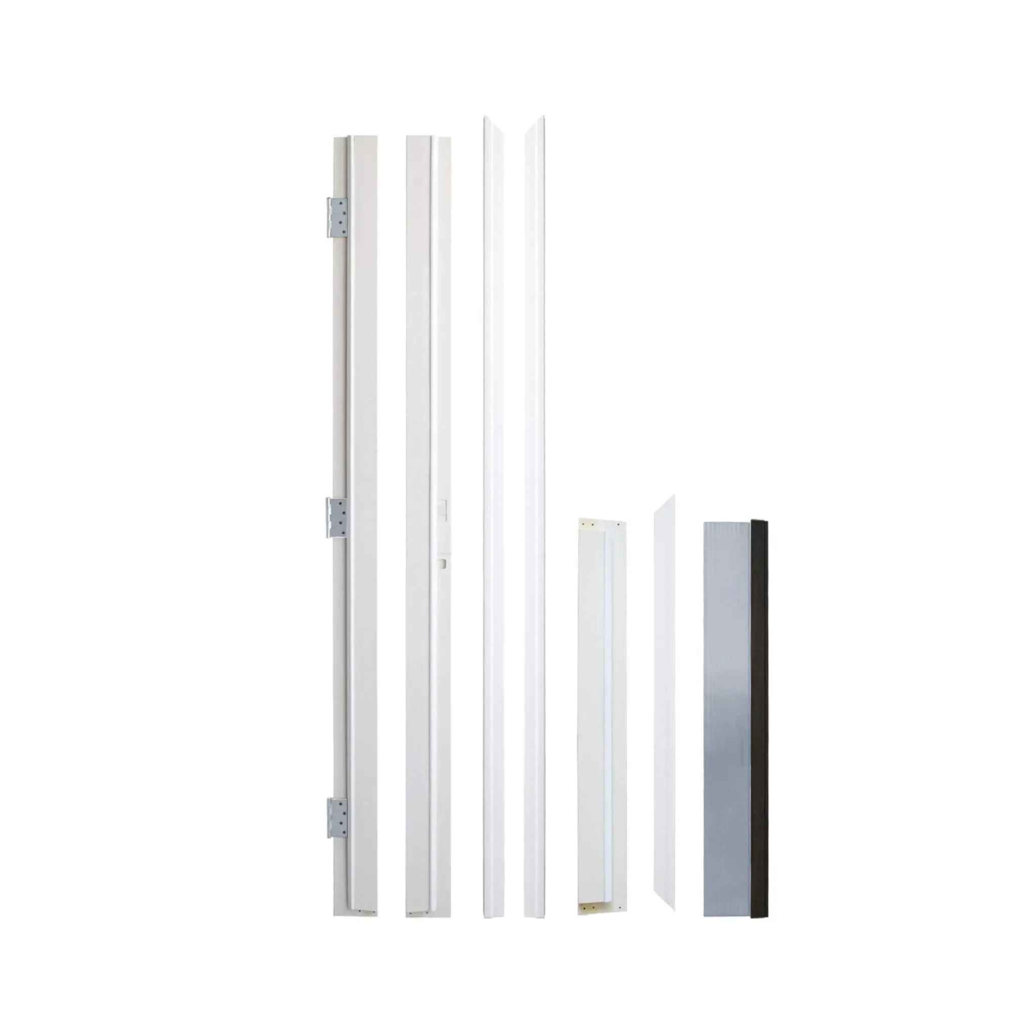 [36X80-Inch] Nuvia Black Modern Left Inswing Fiberglass Entry Door With Frosted Glass (SAK25849) by SAKSBY WHOLESALE