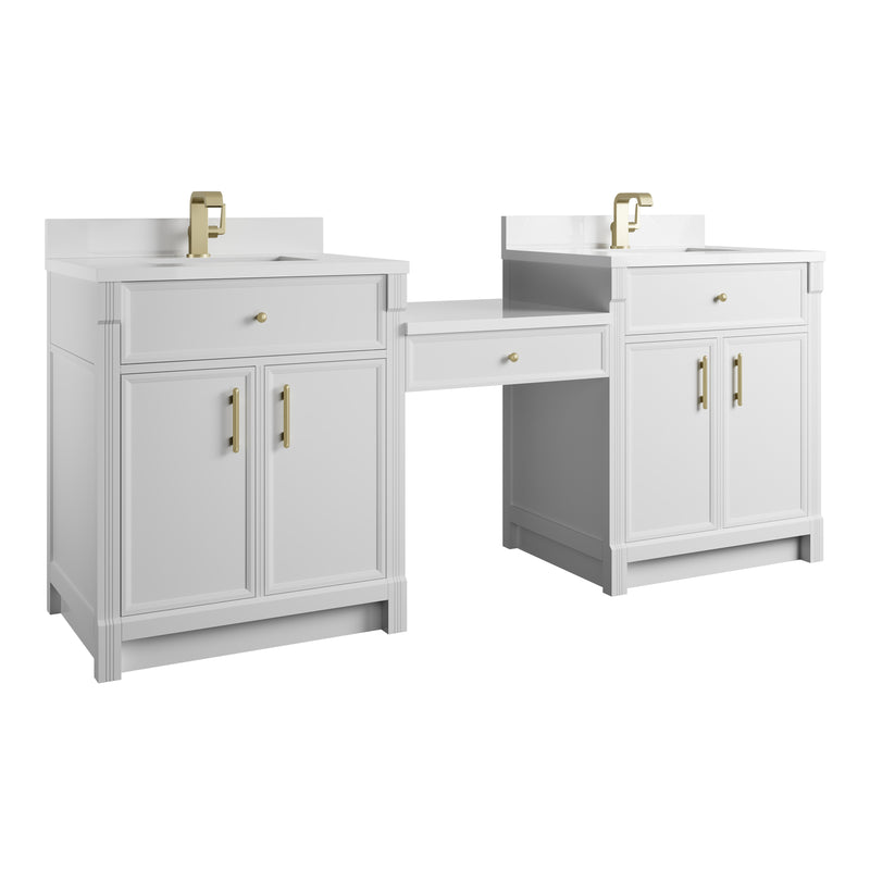 James Martin Bellshire 84" Single Bathroom Vanity, Bright White, view 7