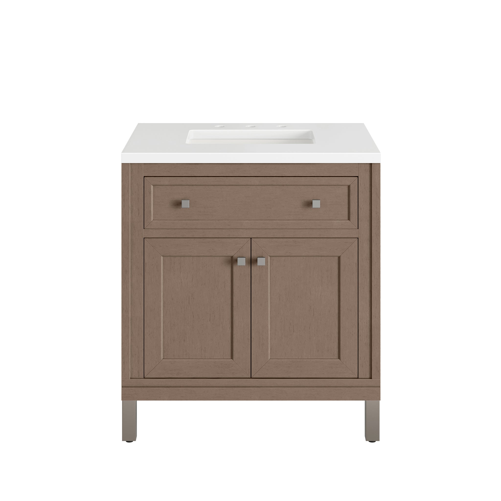 James Martin Chicago 30" Single Bathroom Vanity, Walnut Whisper, view 39