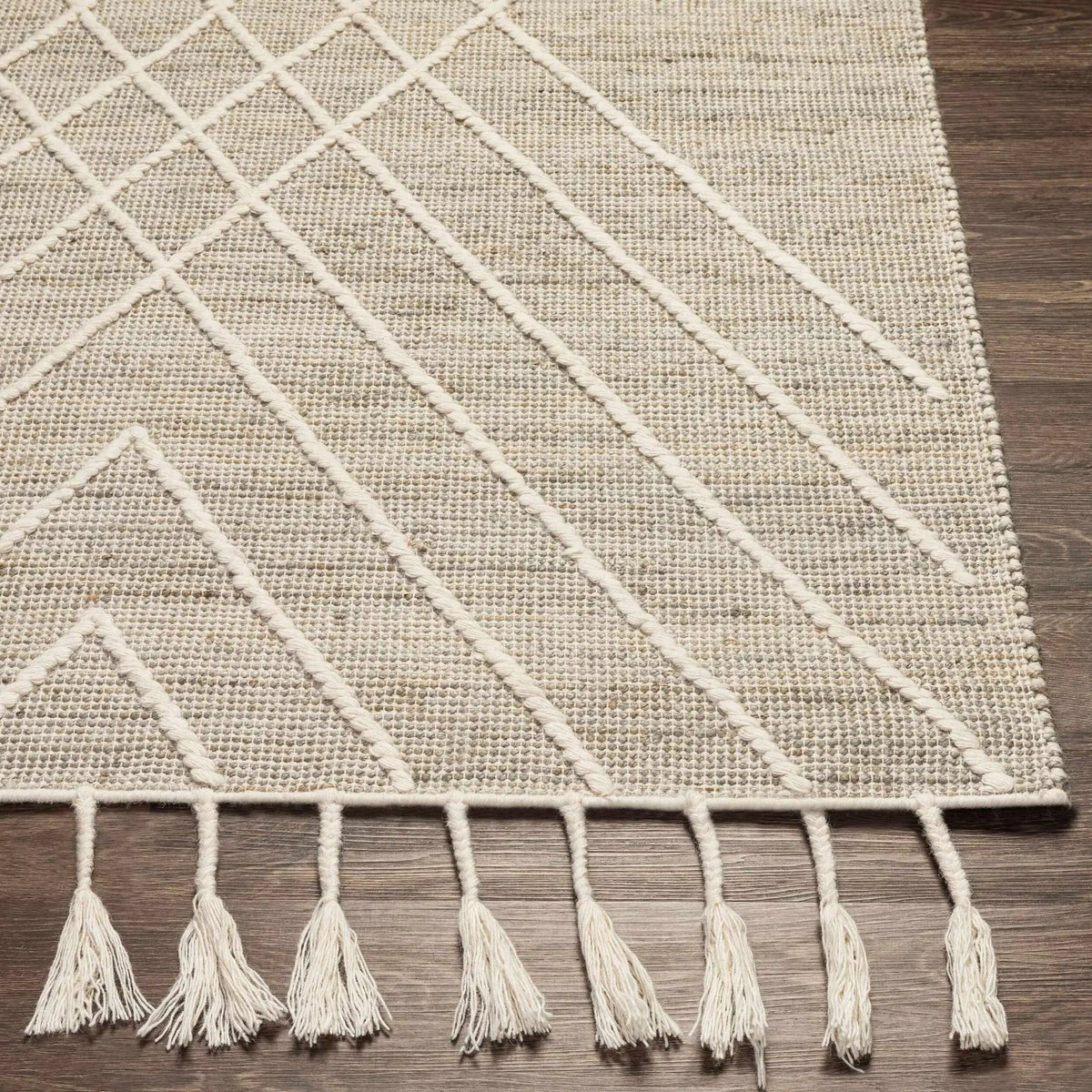 Marbletown Jute&Wool Blend Rug with Tassels - Clearance, photo 18 of 20