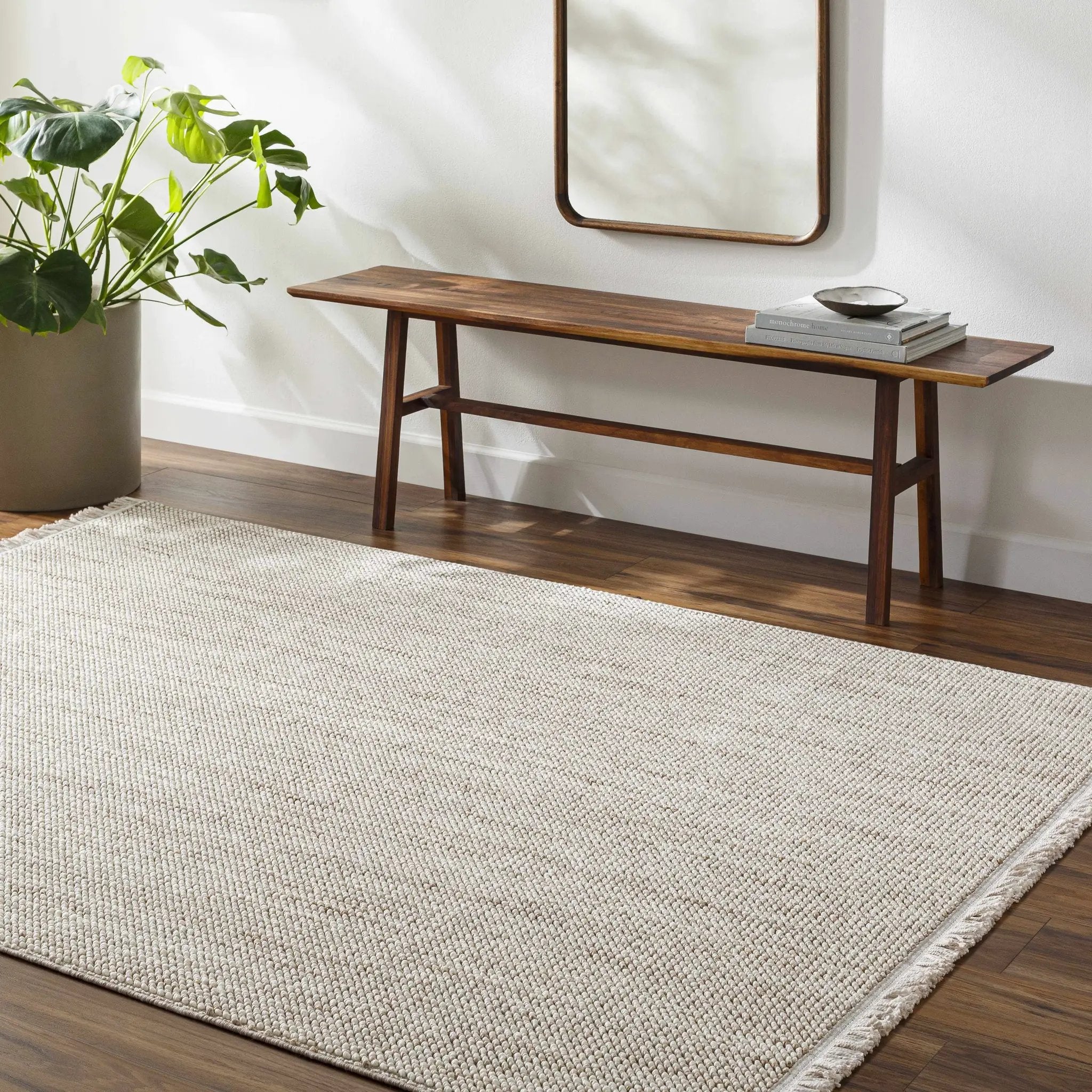 Gowan Beige Area Rug by Hauteloom