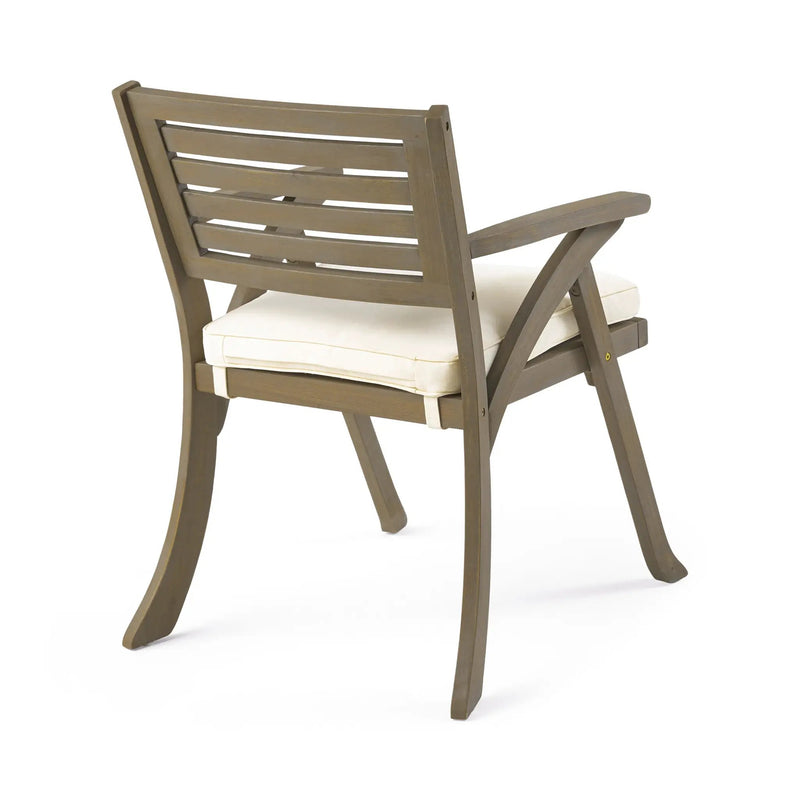 Helen Outdoor Acacia Wood Dining Chair by HouseOfZazla