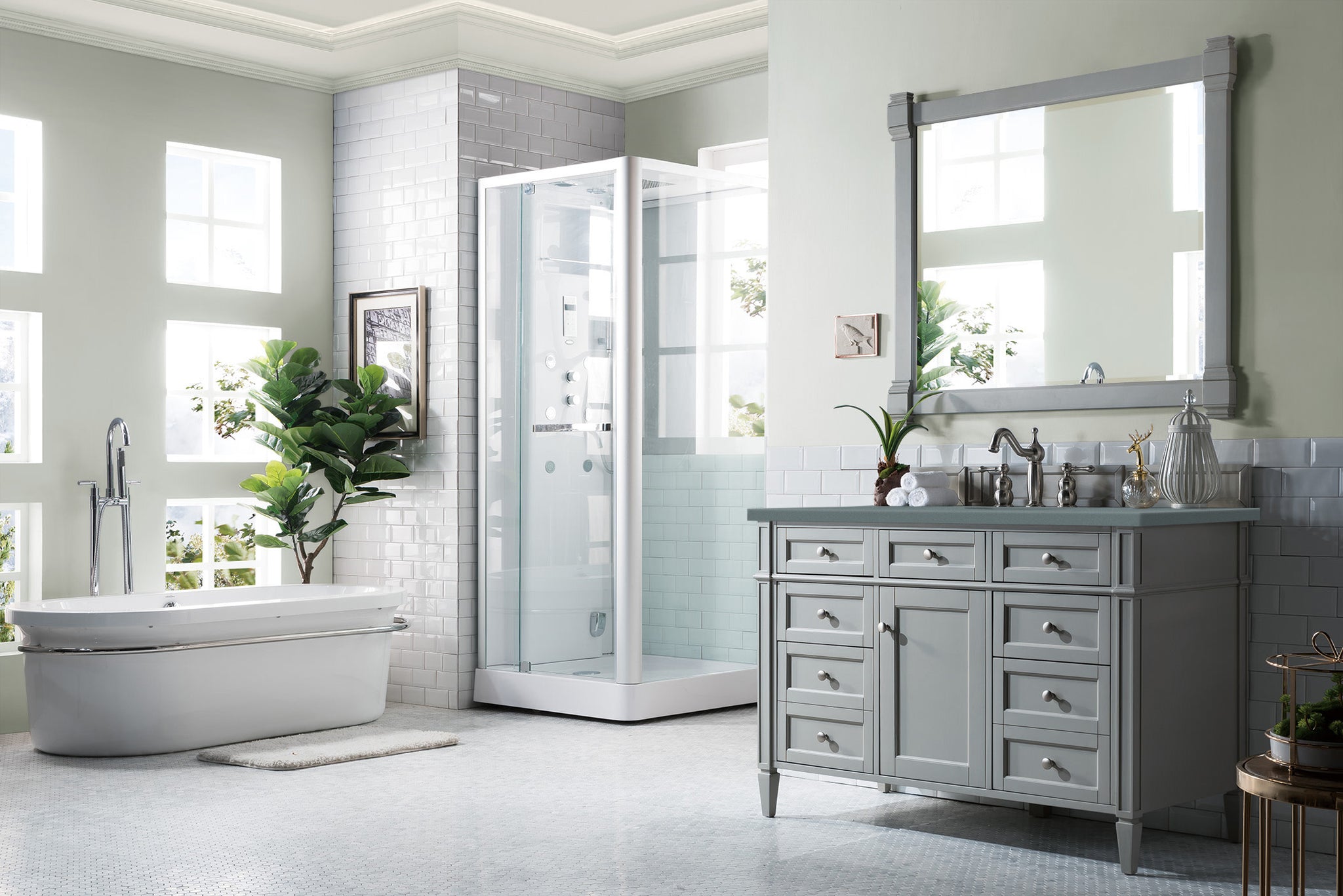 James Martin Brittany 48" Single Bathroom Vanity, Urban Gray, view 24