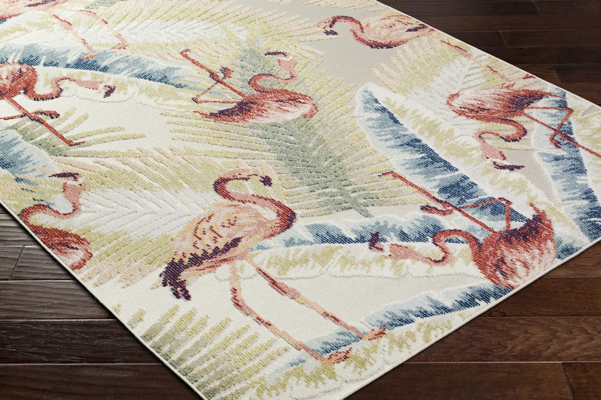 Nayan Light Slate Outdoor Area Rug - Clearance, photo 4 of 6