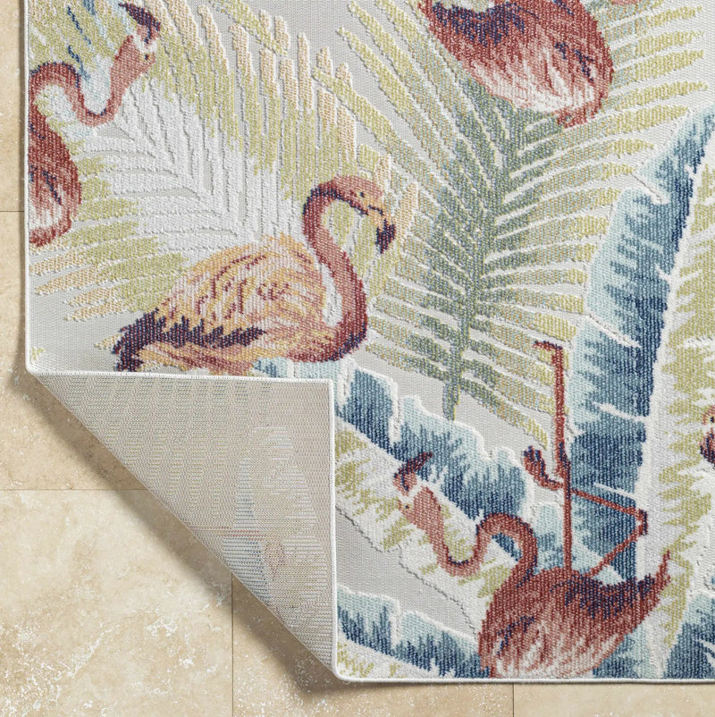 Nayan Light Slate Outdoor Area Rug - Clearance by Boutique Rugs