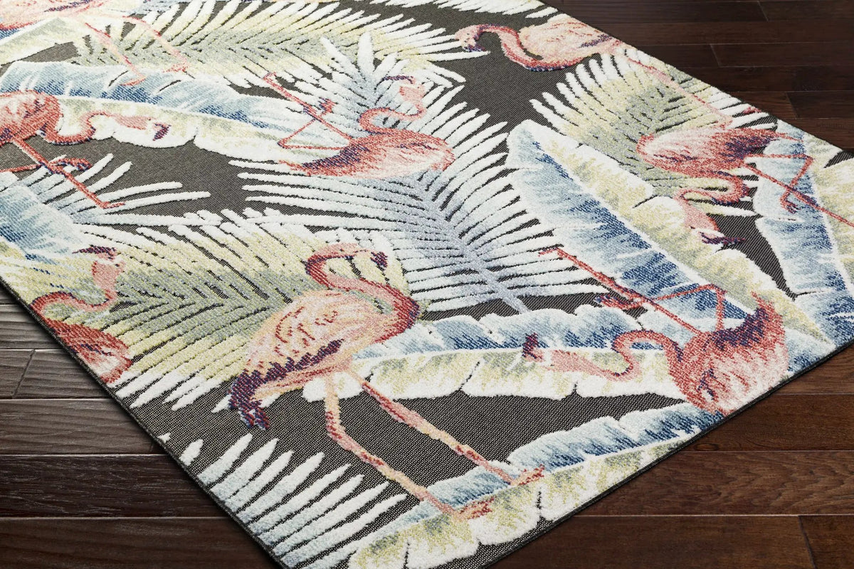 Nayan Charcoal Outdoor Area Rug - Clearance, photo 4 of 7