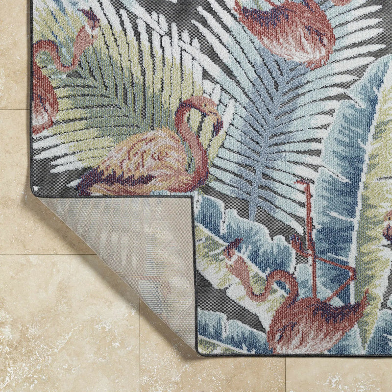 Nayan Charcoal Outdoor Area Rug - Clearance by Boutique Rugs