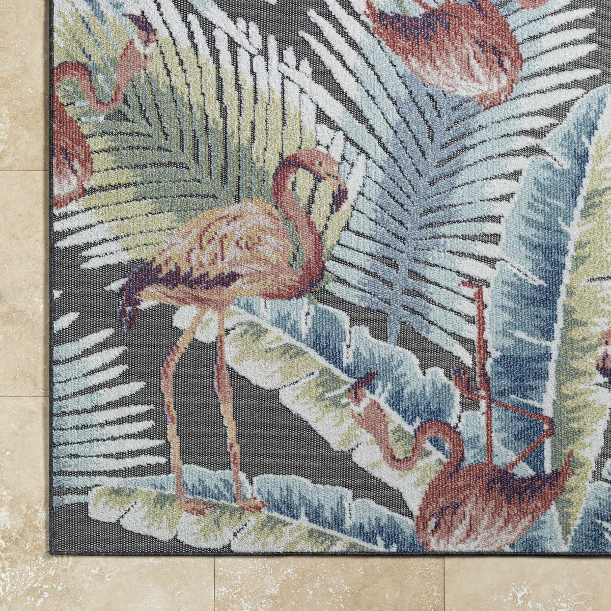 Nayan Charcoal Outdoor Area Rug - Clearance, photo 7 of 7