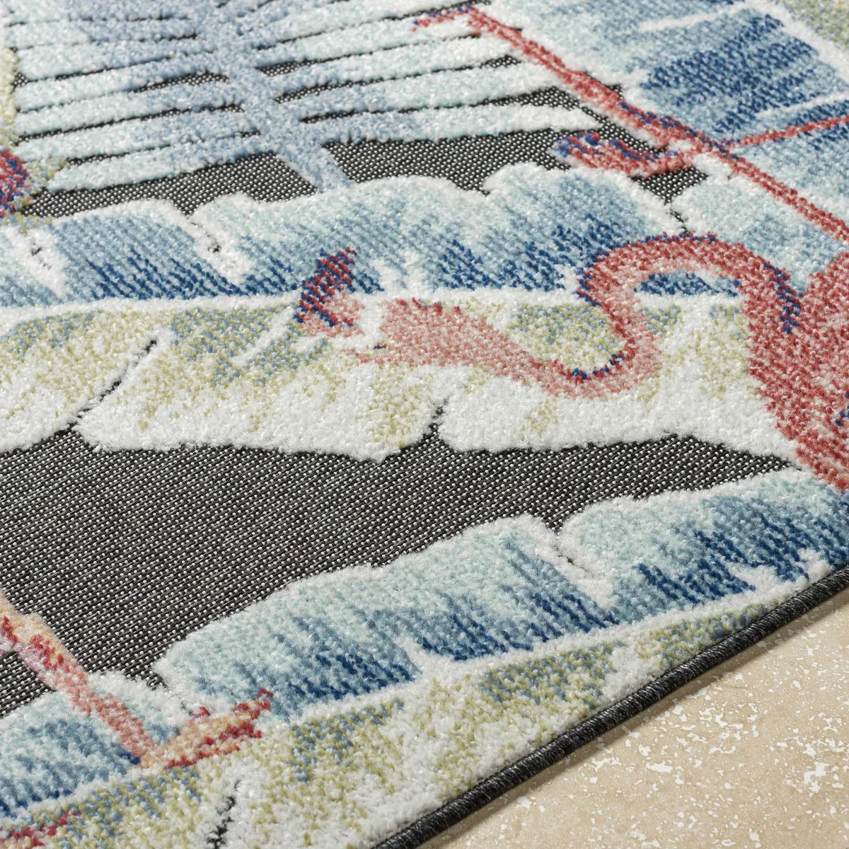 Nayan Charcoal Outdoor Area Rug - Clearance, photo 6 of 7