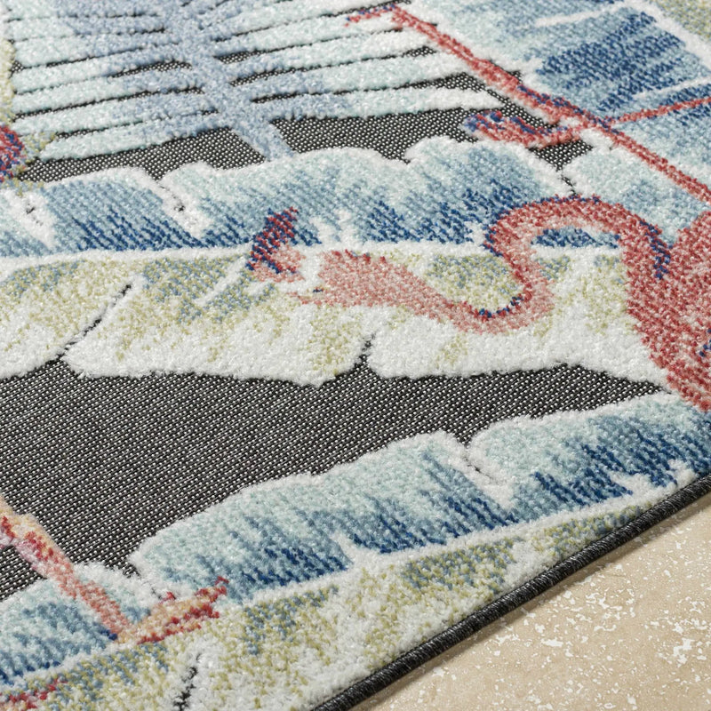 Nayan Charcoal Outdoor Area Rug - Clearance by Boutique Rugs