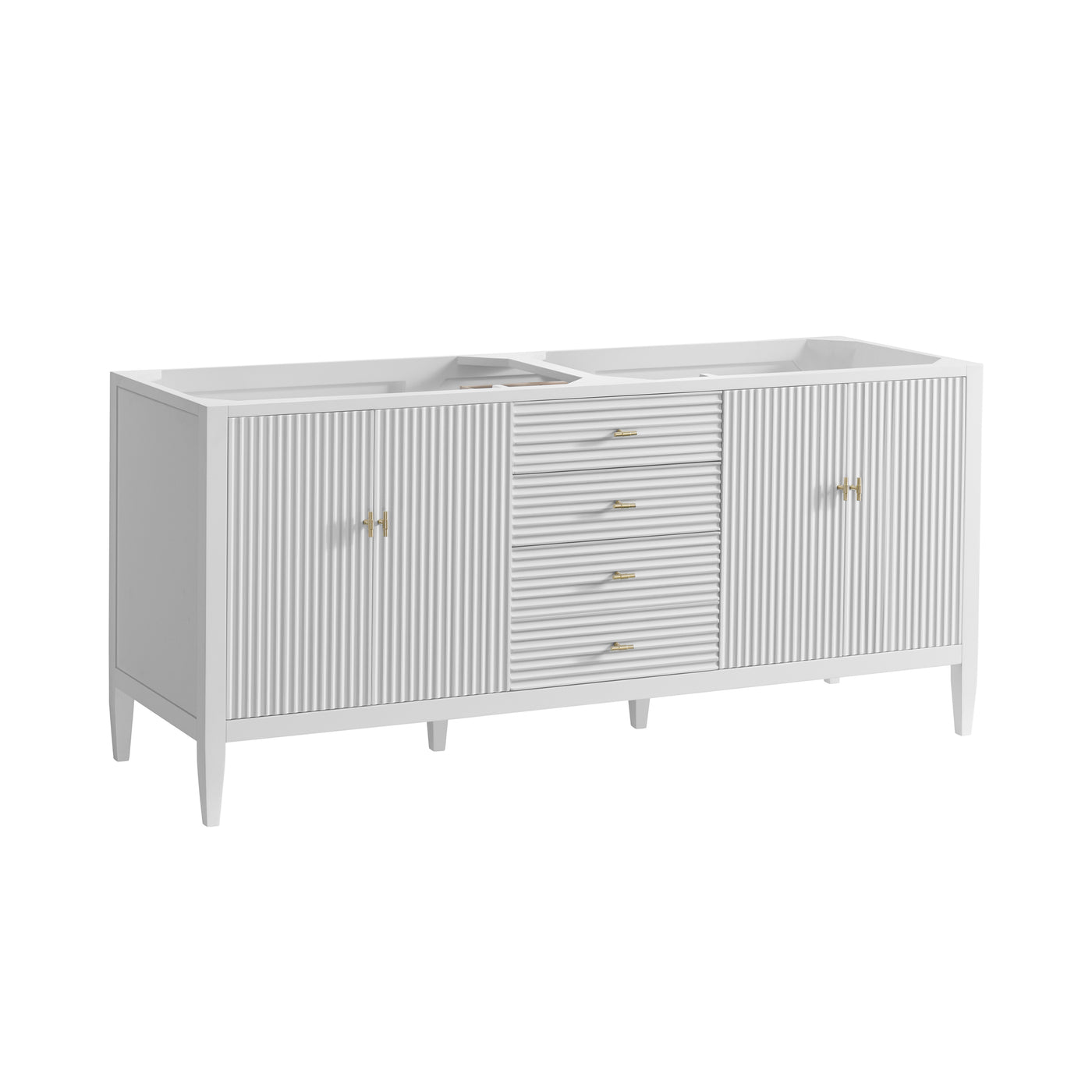 James Martin Myrrin 72" Single Bathroom Vanity, Bright White, view 11