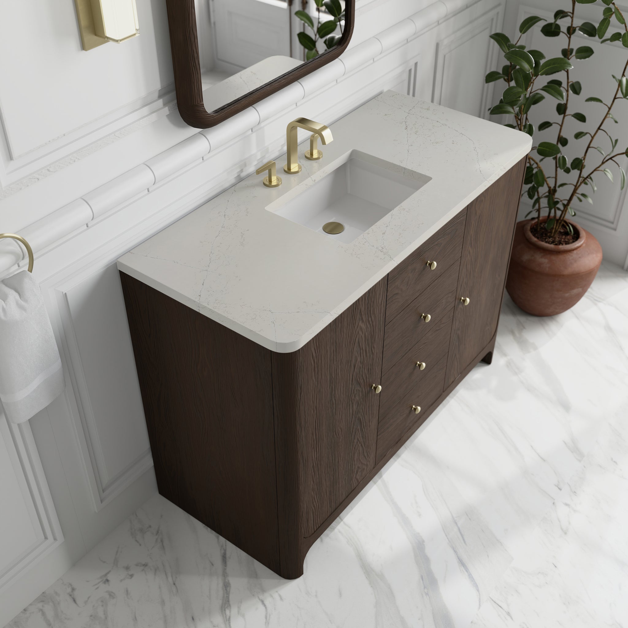 James Martin Gracyn 48" Single Bathroom Vanity, Sable, view 34