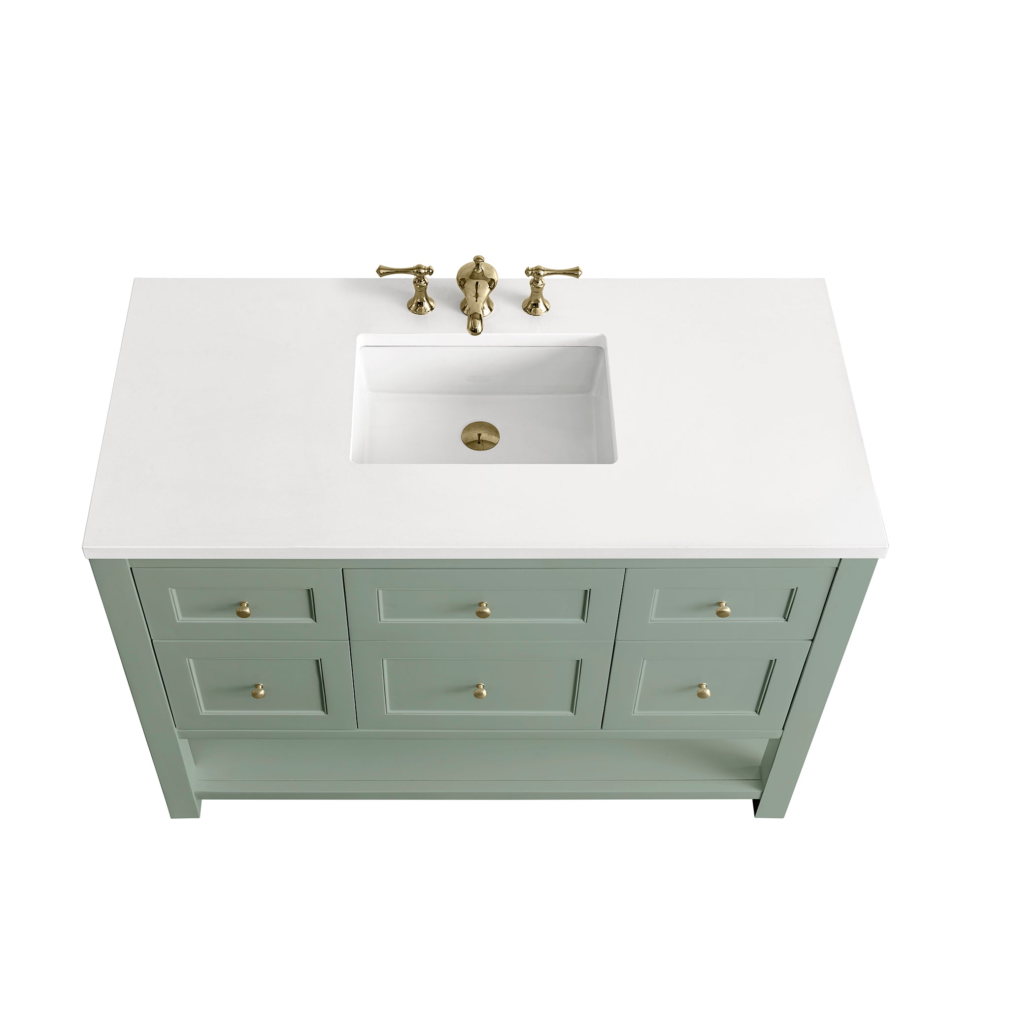 James Martin Breckenridge 48" Single Bathroom Vanity, Smokey Celadon, view 22