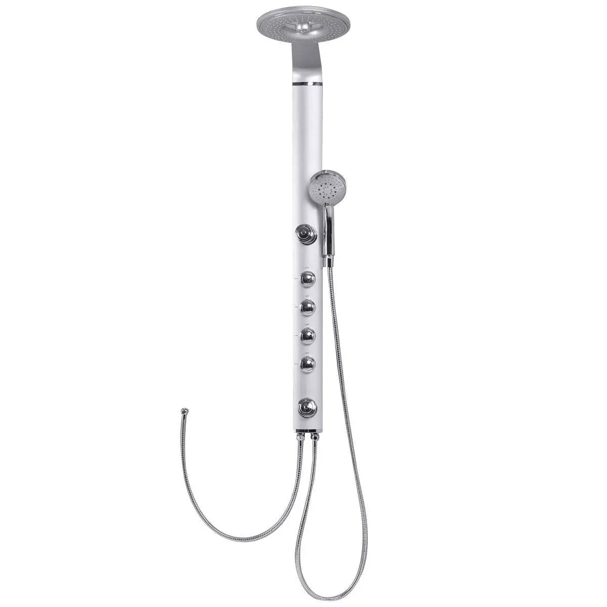 40 Inch Aluminum Alloy Shower Column Massage Jet System with Hand shower by DirectDeals