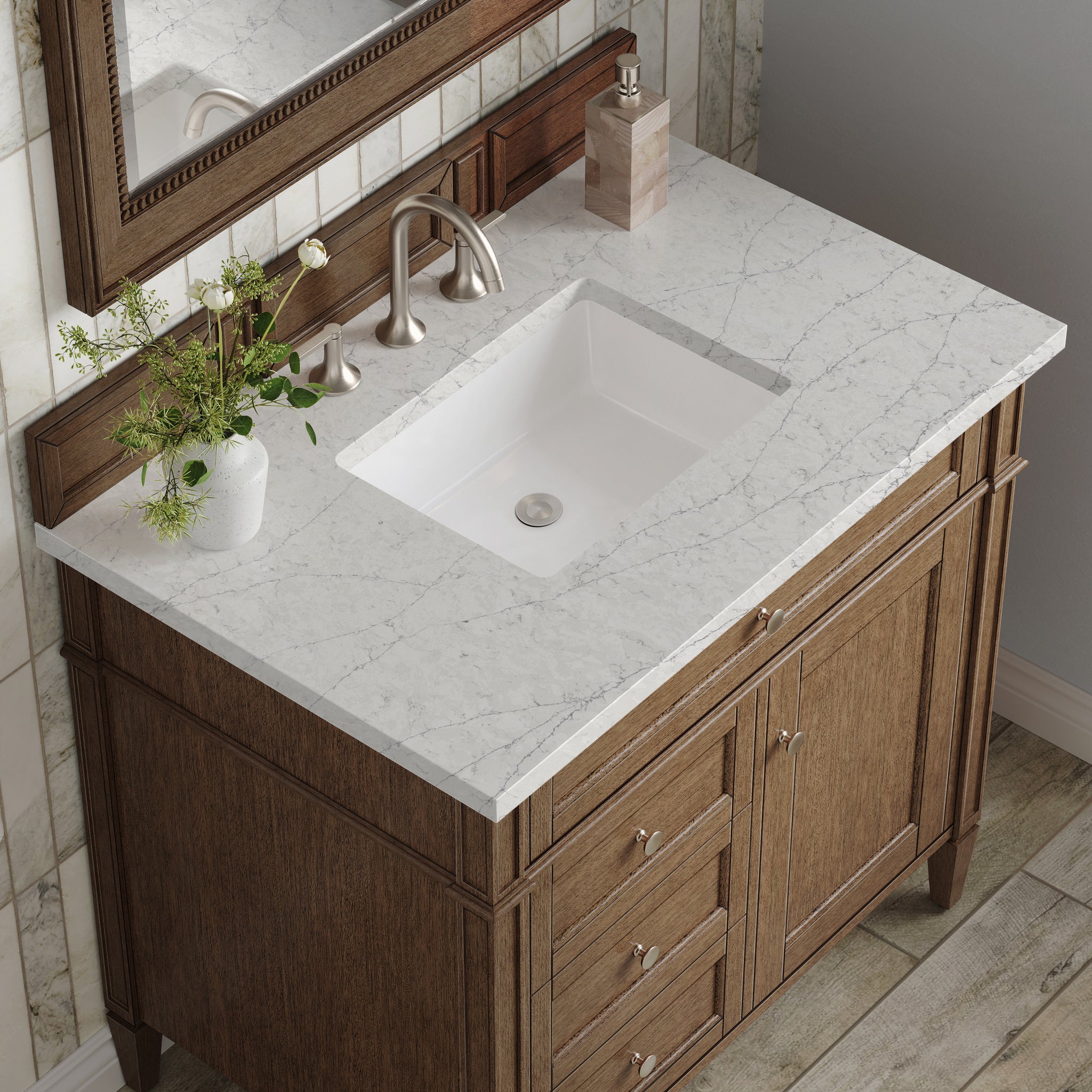 James Martin Brittany 36" Single Bathroom Vanity, Saddle Brown, view 32