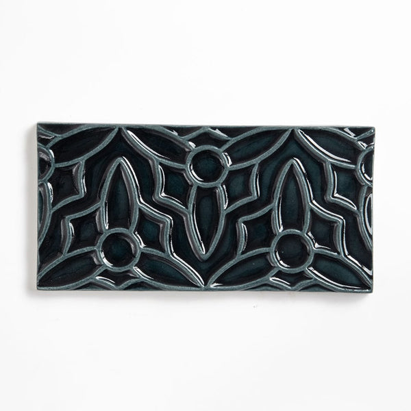 Obsidian Crackled Barcelona Ceramic Accent Tiles 4x8