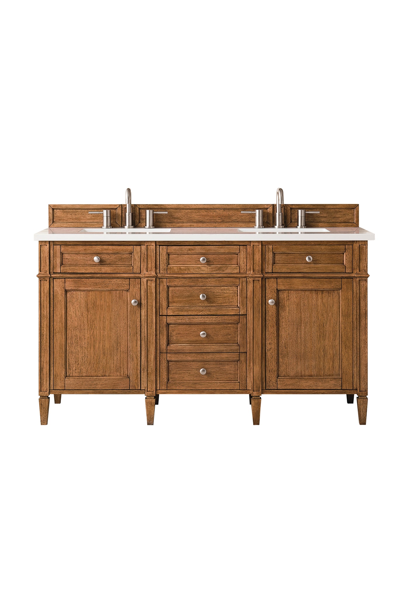 James Martin Brittany 60" Double Bathroom Vanity, Saddle Brown, view 20