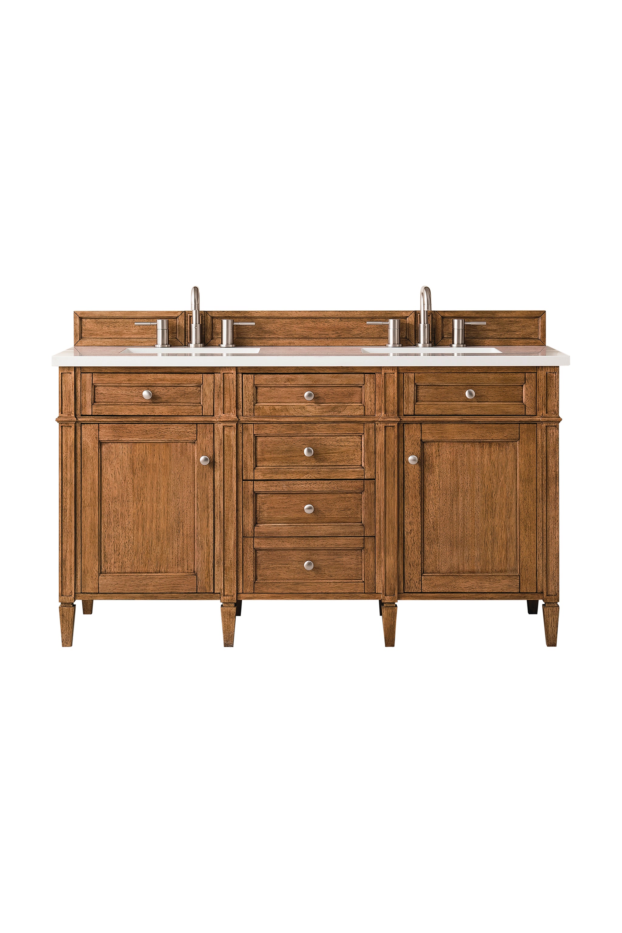 James Martin Brittany 60" Double Bathroom Vanity, Saddle Brown, view 20