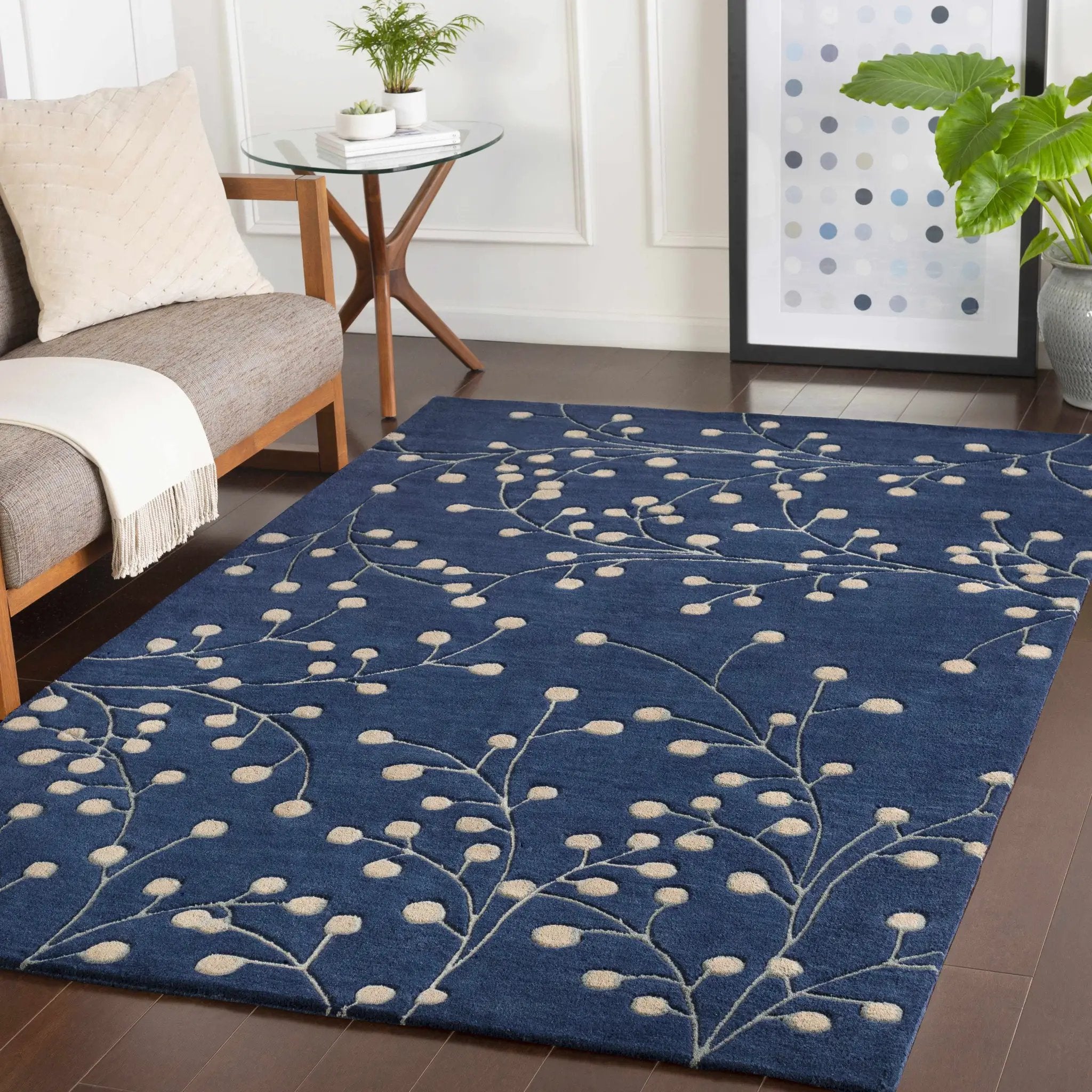 Blue Elsu Area Rug by Boutique Rugs