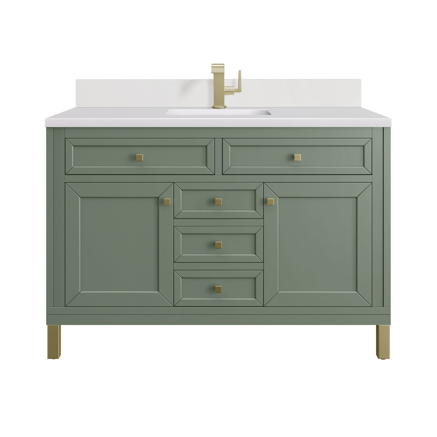 James Martin Chicago 48" Single Bathroom Vanity, Smokey Celadon, view 37