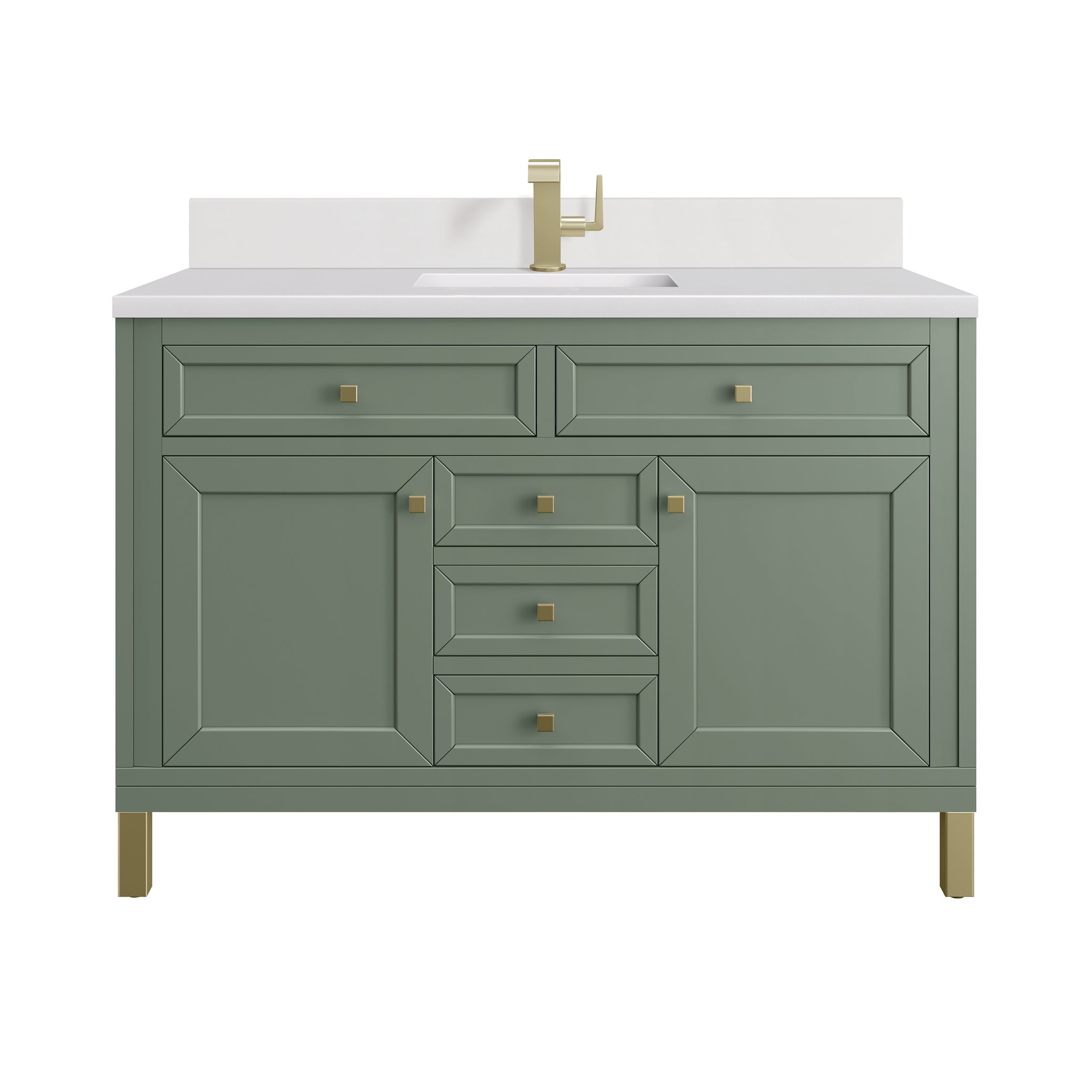 James Martin Chicago 48" Single Bathroom Vanity, Smokey Celadon, view 37