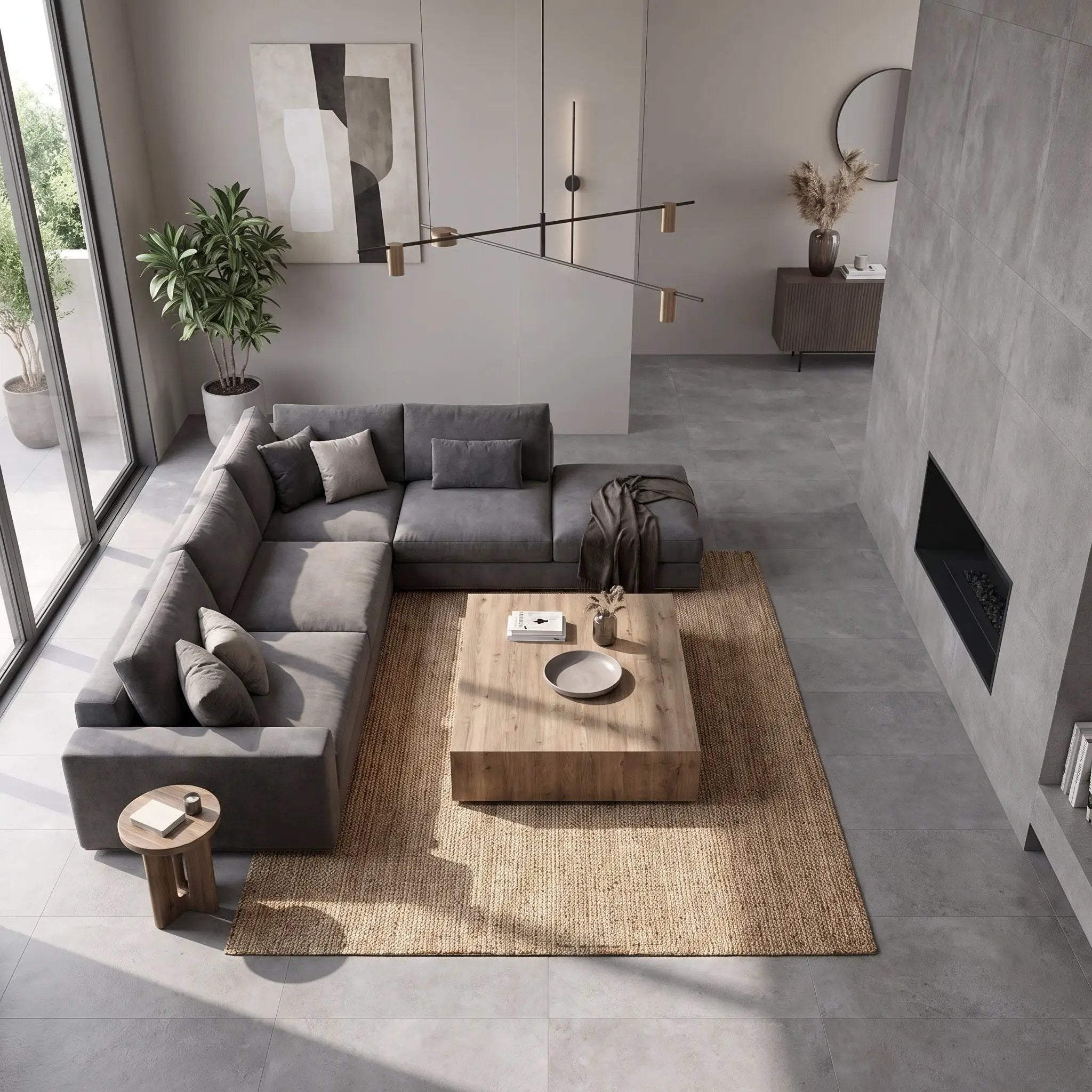 Octo Grey Porcelain Tiles 24x48 by Stonetiledepot