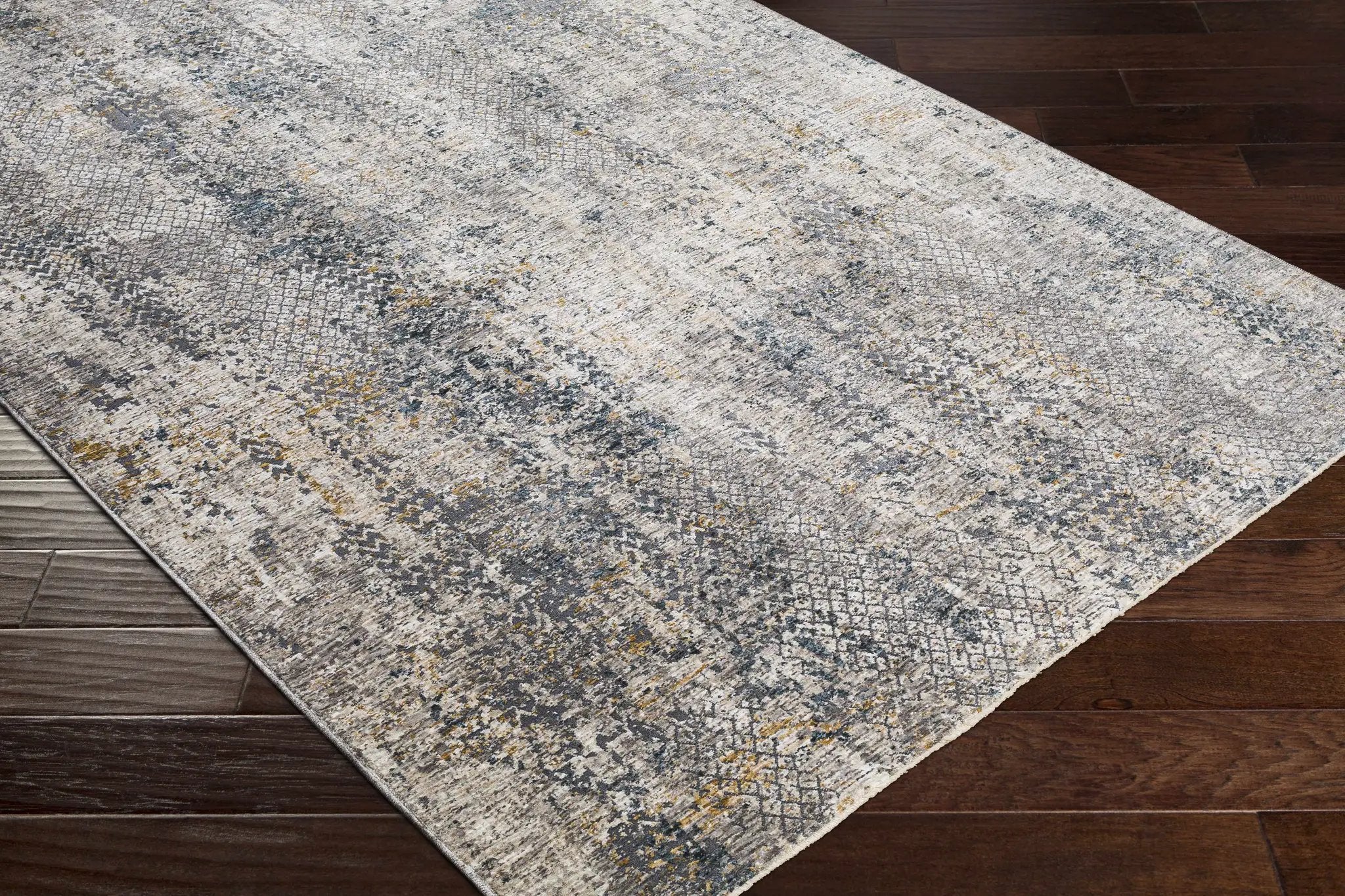 Odell Abstract Luxe Fringe Rug - Clearance by Boutique Rugs