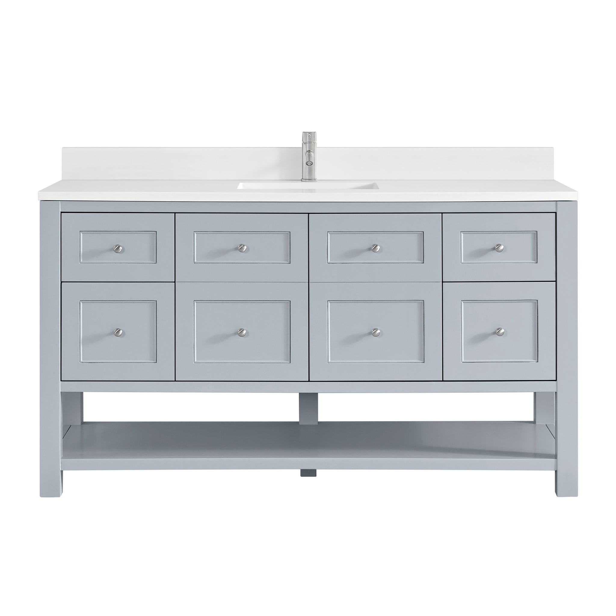 James Martin Breckenridge 60" Single Bathroom Vanity, Serenity Blue, view 37