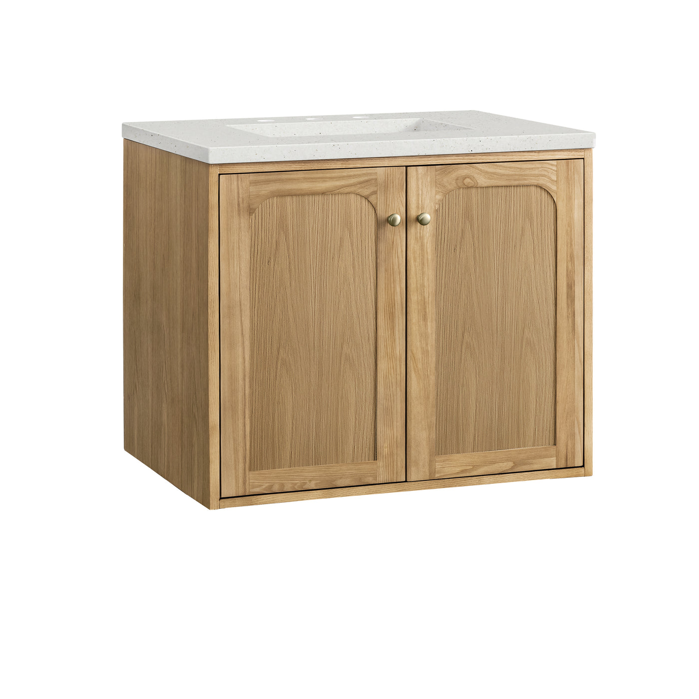 James Martin Laurent 30" Dual Mount Single Bathroom Vanity, Light Natural Oak, view 33